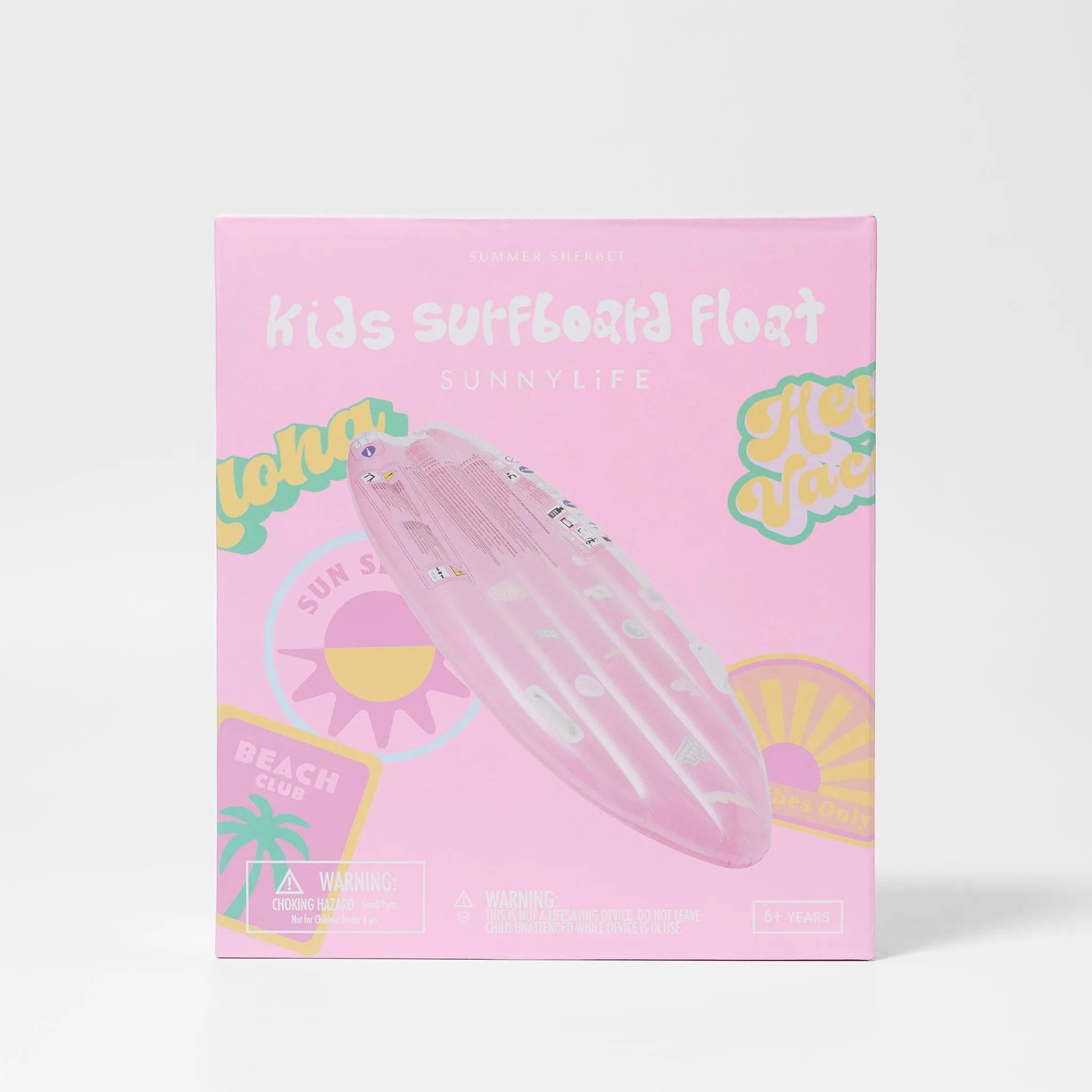 Kids Surfboard Float | Summer Sherbet Bubblegum Pink Sunnylife
