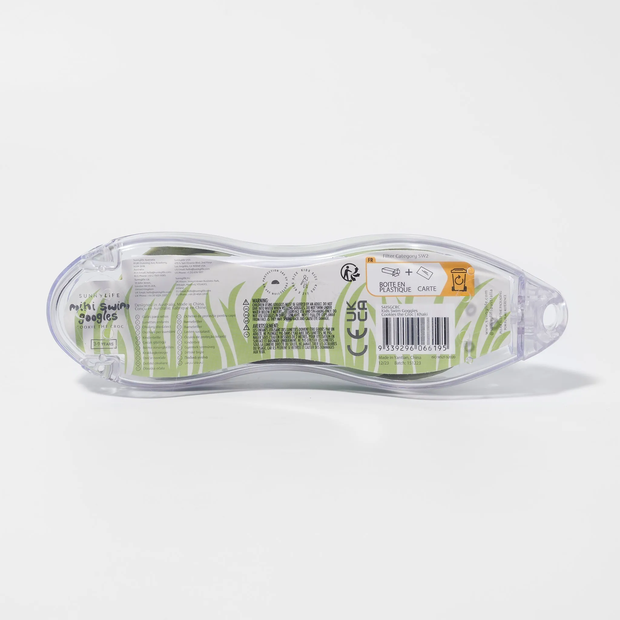 Kids Swim Goggles | Cookie the Croc Khaki Sunnylife