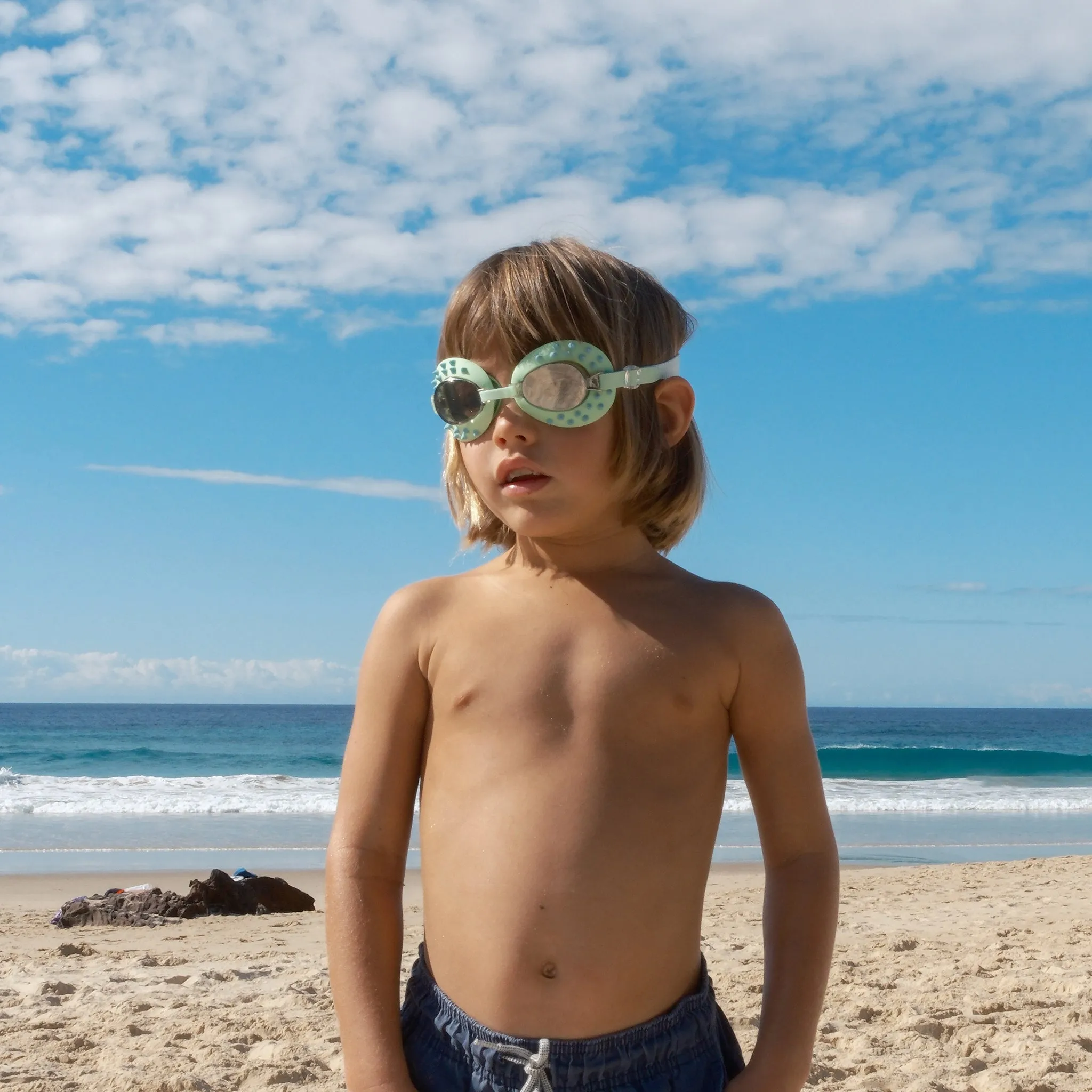 Kids Swim Goggles | Shred Turtle Aqua Sunnylife
