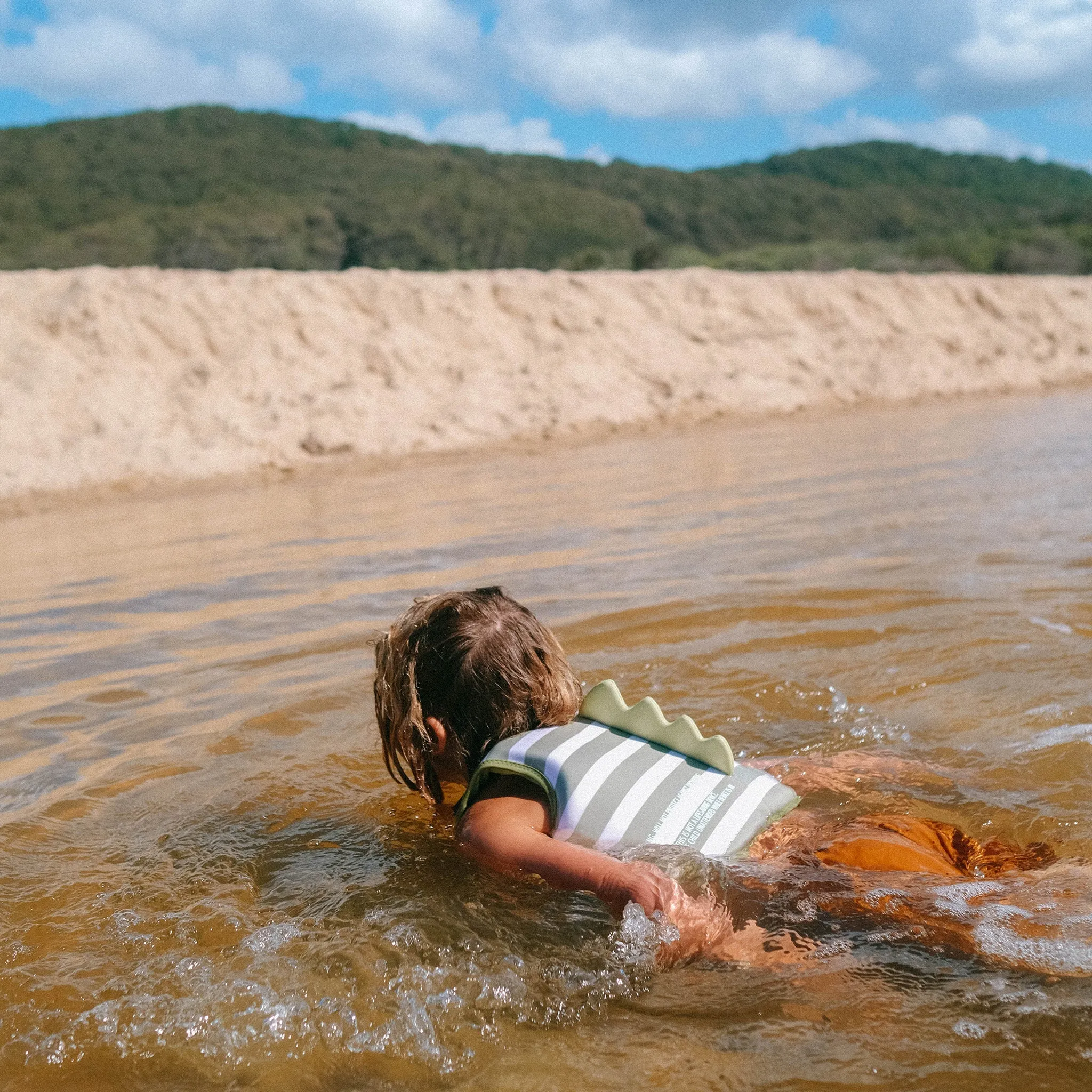 Kids Swim Vest 1-2 | Into the Wild Khaki Sunnylife