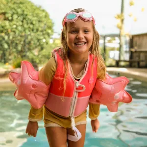 Kids Swim Vest 1-2 | Melody the Mermaid Neon Strawberry Sunnylife