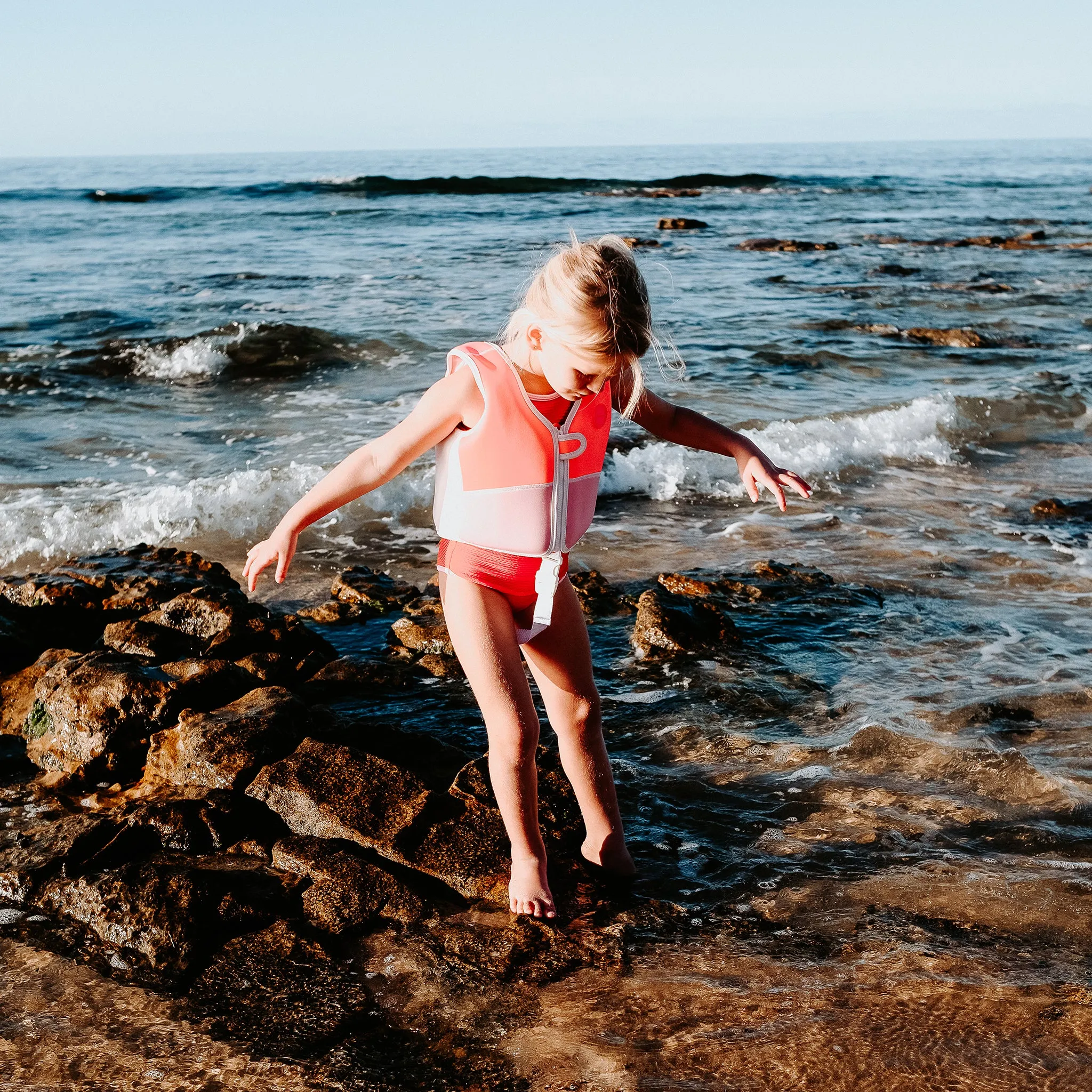 Kids Swim Vest 1-2 | Melody the Mermaid Neon Strawberry Sunnylife