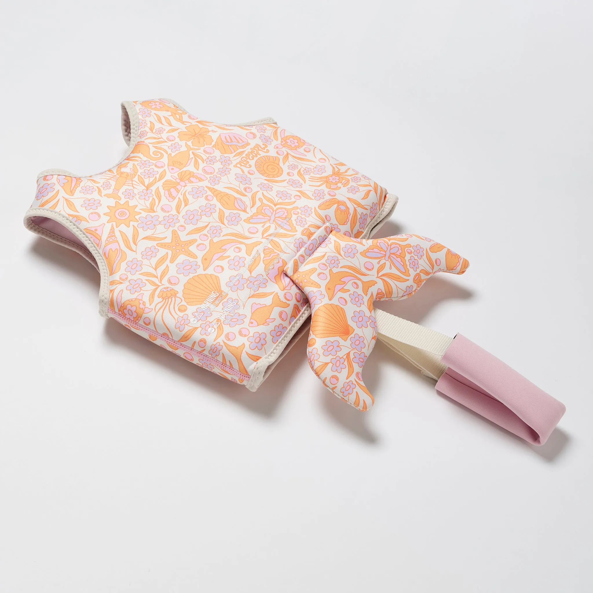 Kids Swim Vest 1-2 | Ocean Magic Pink 3D Sunnylife