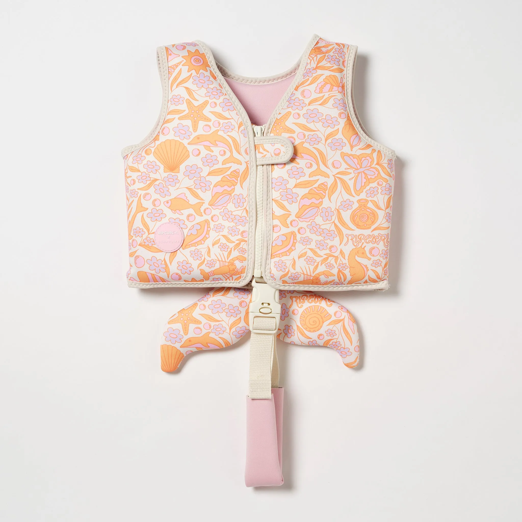 Kids Swim Vest 1-2 | Ocean Magic Pink 3D Sunnylife