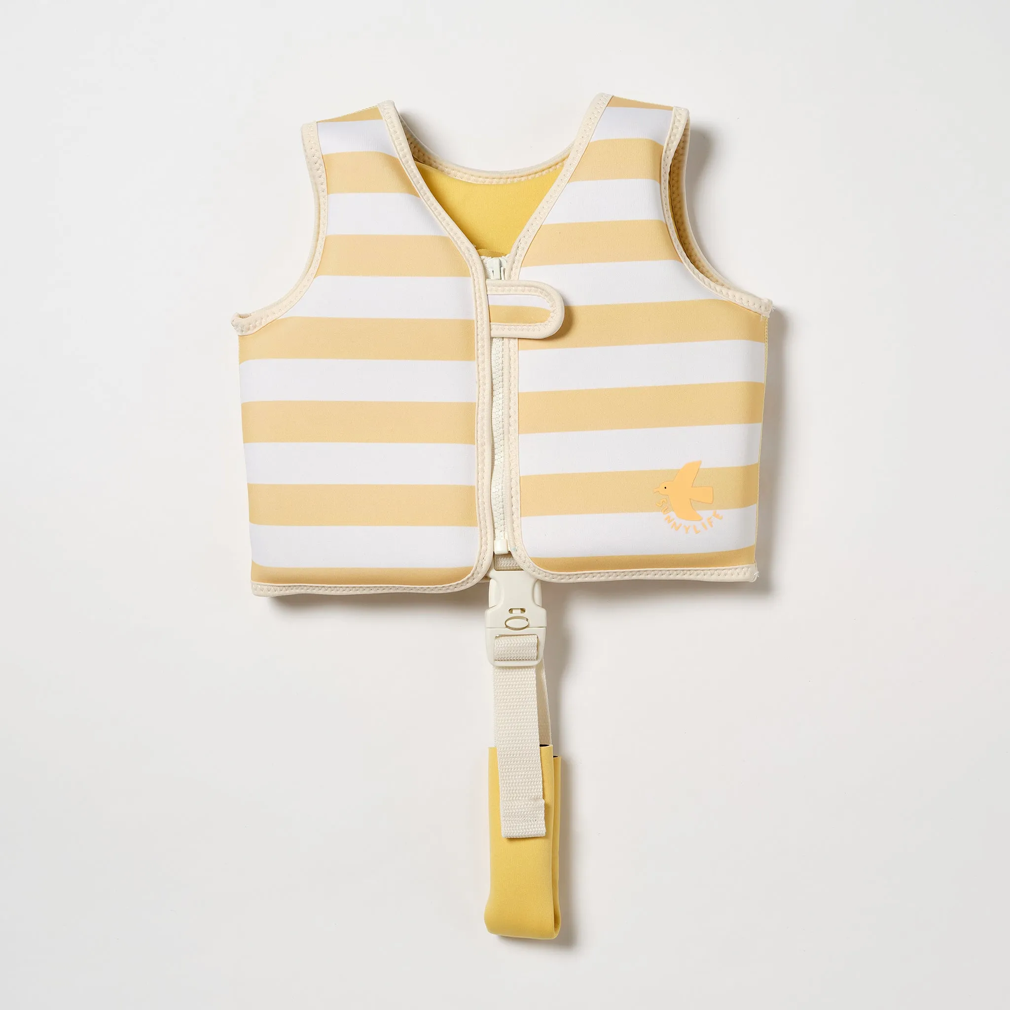 Kids Swim Vest 1-2 | Sammy the Seagull Mustard Stripe Sunnylife