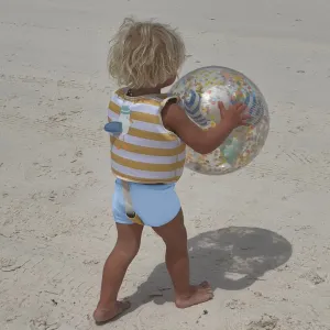 Kids Swim Vest 1-2 | Sammy the Seagull Mustard Stripe Sunnylife