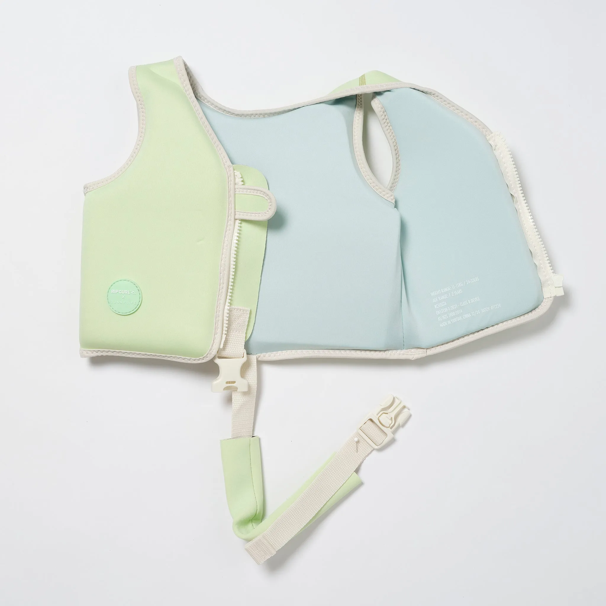 Kids Swim Vest 1-2 | Shred Turtle Aqua Sunnylife