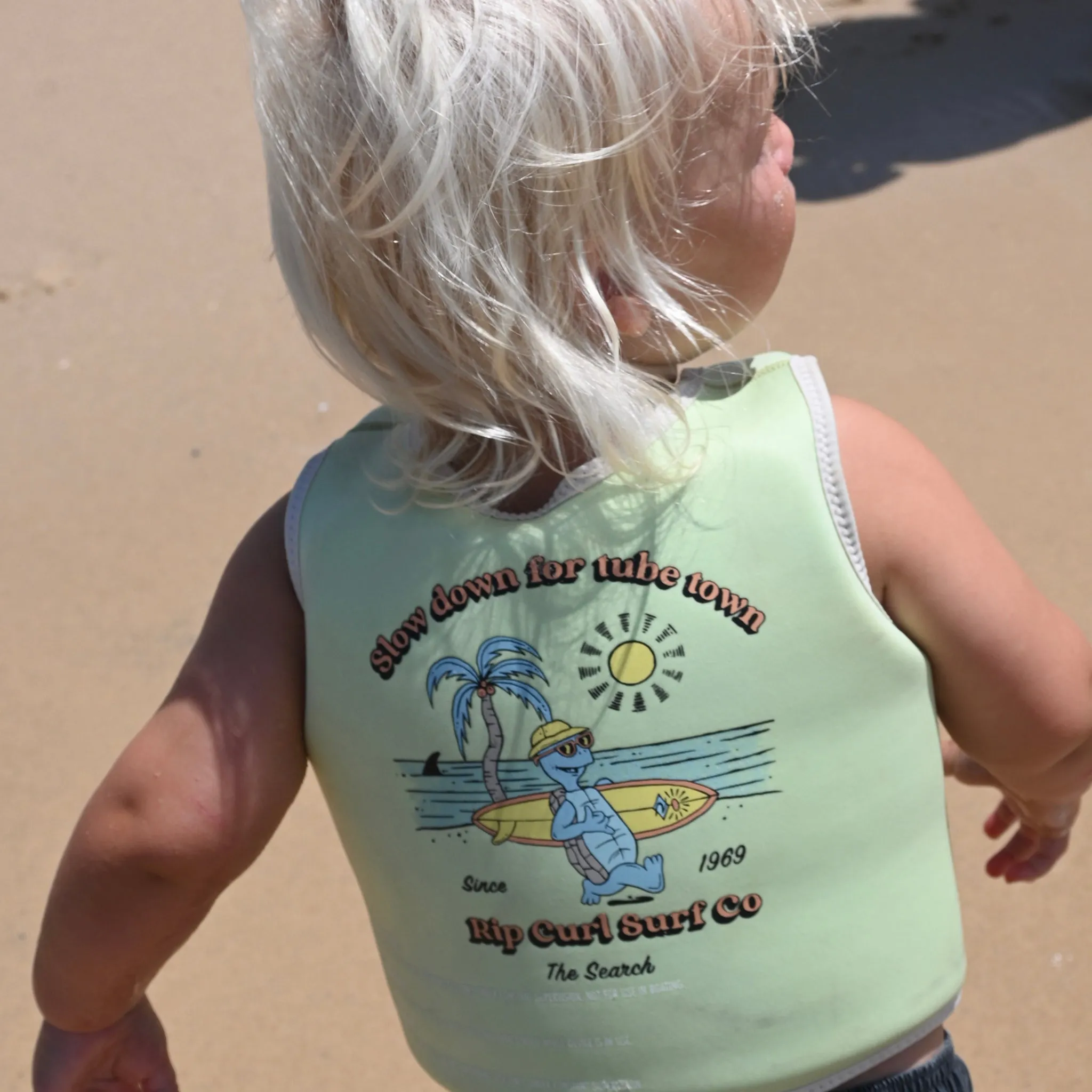 Kids Swim Vest 1-2 | Shred Turtle Aqua Sunnylife
