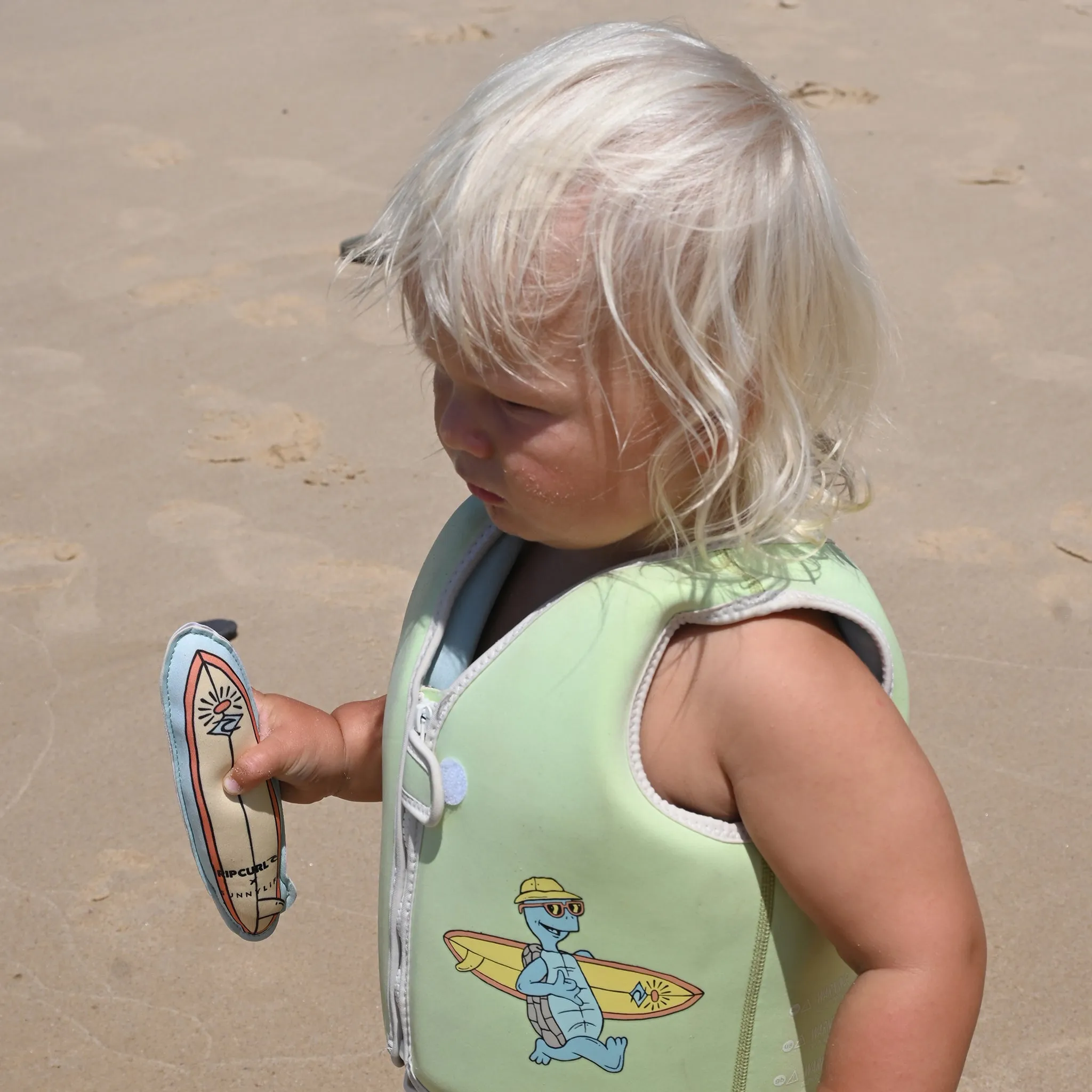 Kids Swim Vest 1-2 | Shred Turtle Aqua Sunnylife
