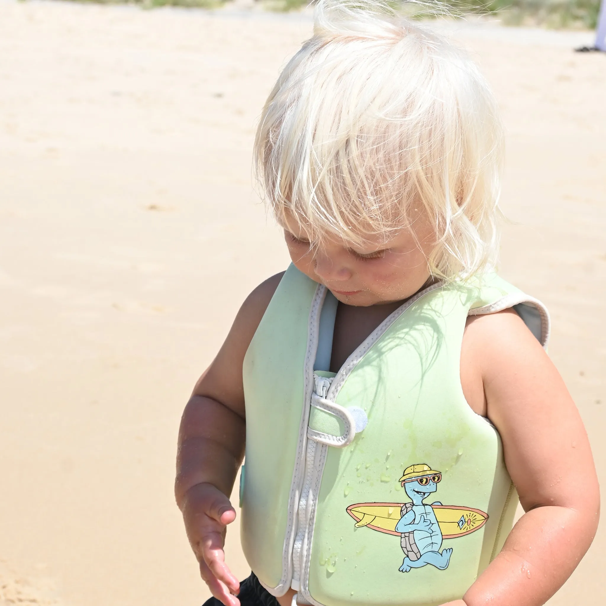 Kids Swim Vest 1-2 | Shred Turtle Aqua Sunnylife