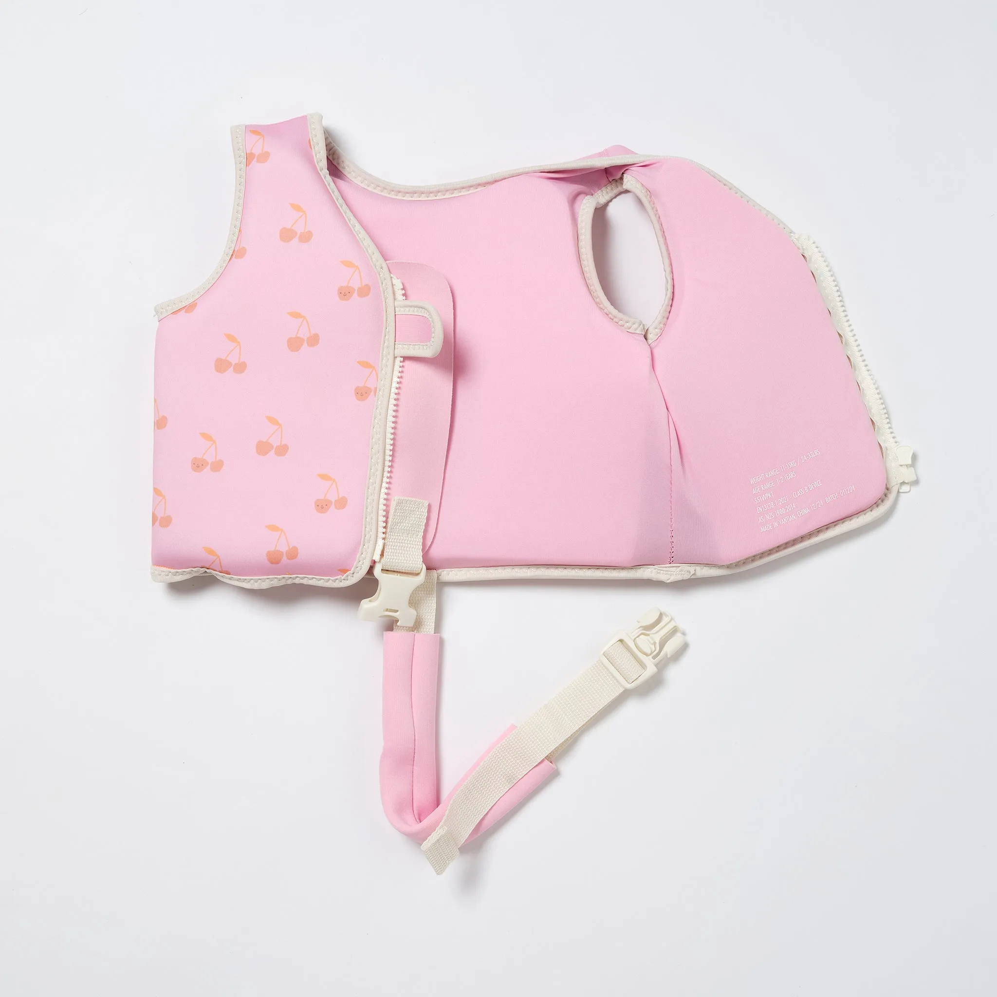 Kids Swim Vest 2-3 | Cotton Candy Cherry Sunnylife