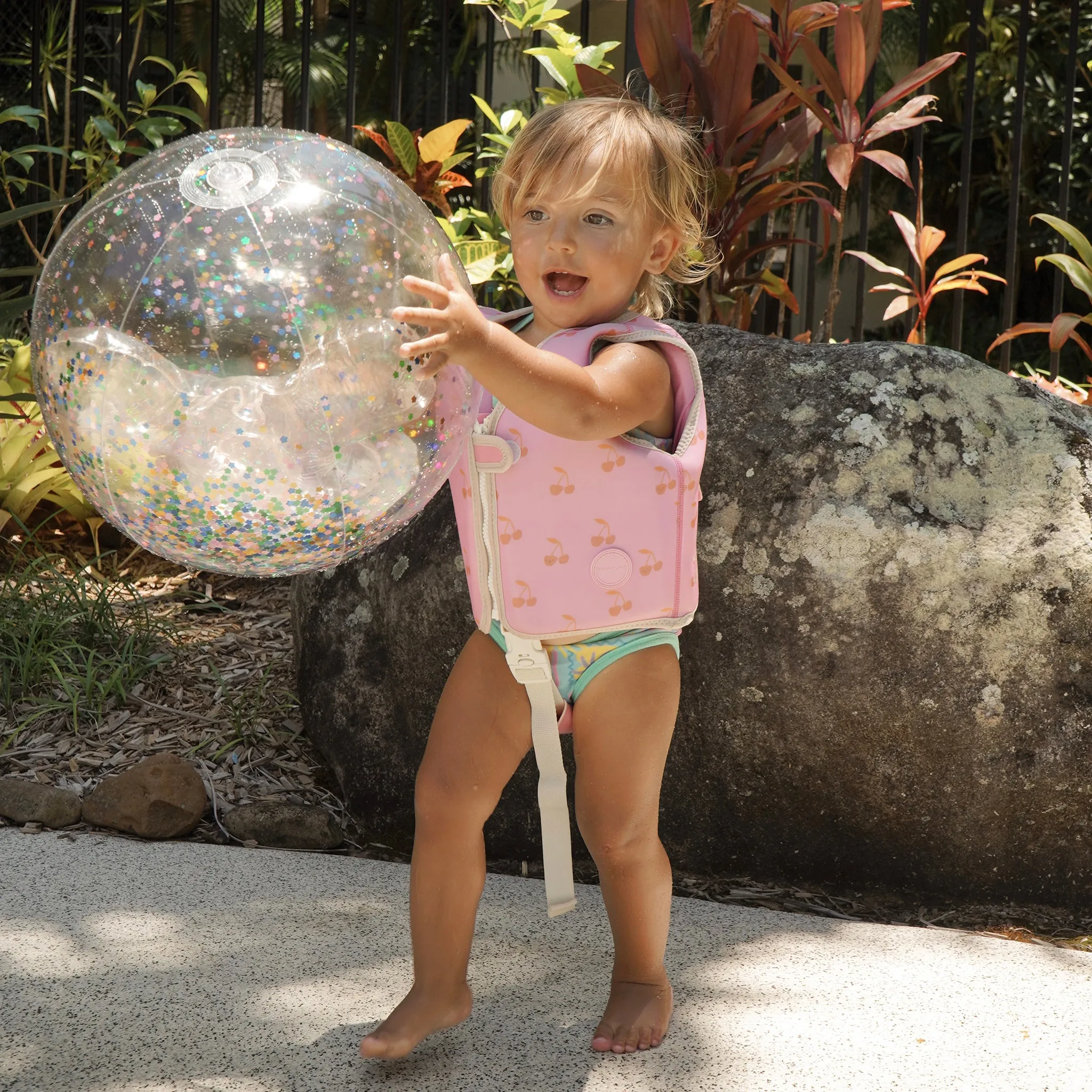 Kids Swim Vest 2-3 | Cotton Candy Cherry Sunnylife