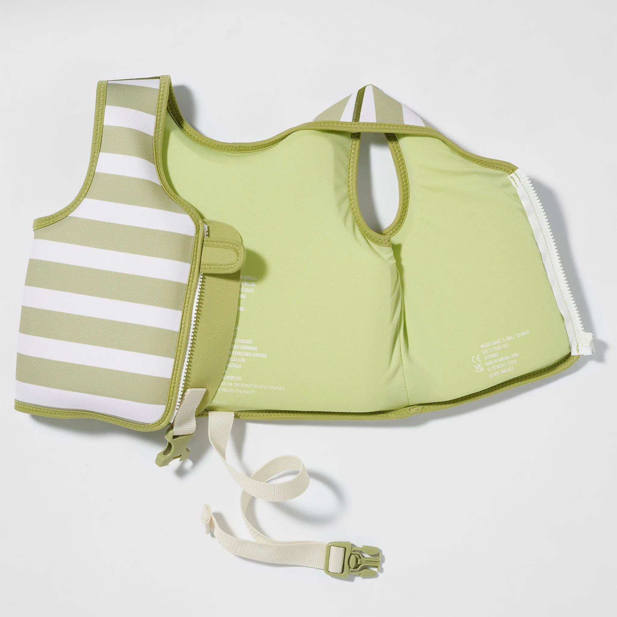 Kids Swim Vest 2-3 | Into the Wild Khaki Sunnylife