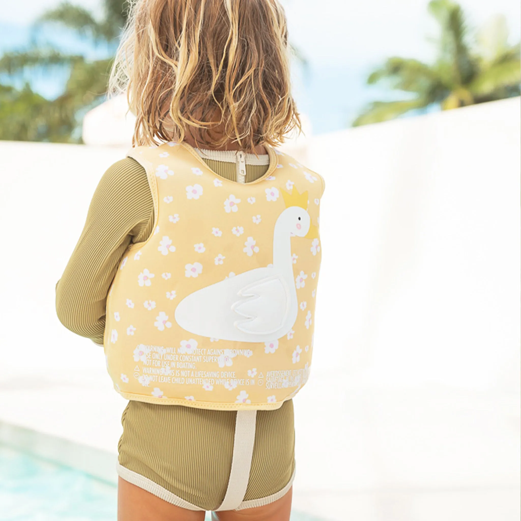 Kids Swim Vest 2-3 | Princess Swan Buttercup Sunnylife