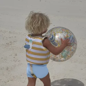 Kids Swim Vest 2-3 | Sammy the Seagull Mustard Stripe Sunnylife