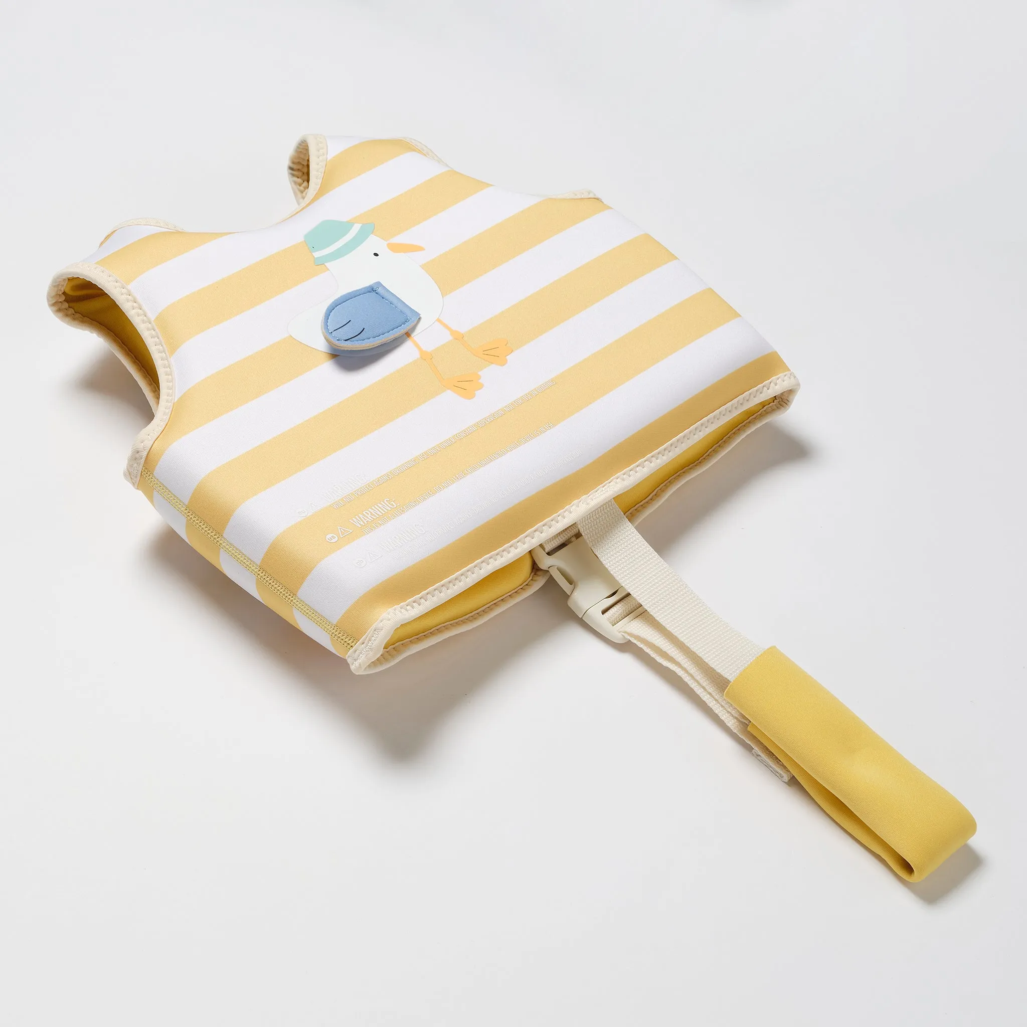 Kids Swim Vest 2-3 | Sammy the Seagull Mustard Stripe Sunnylife
