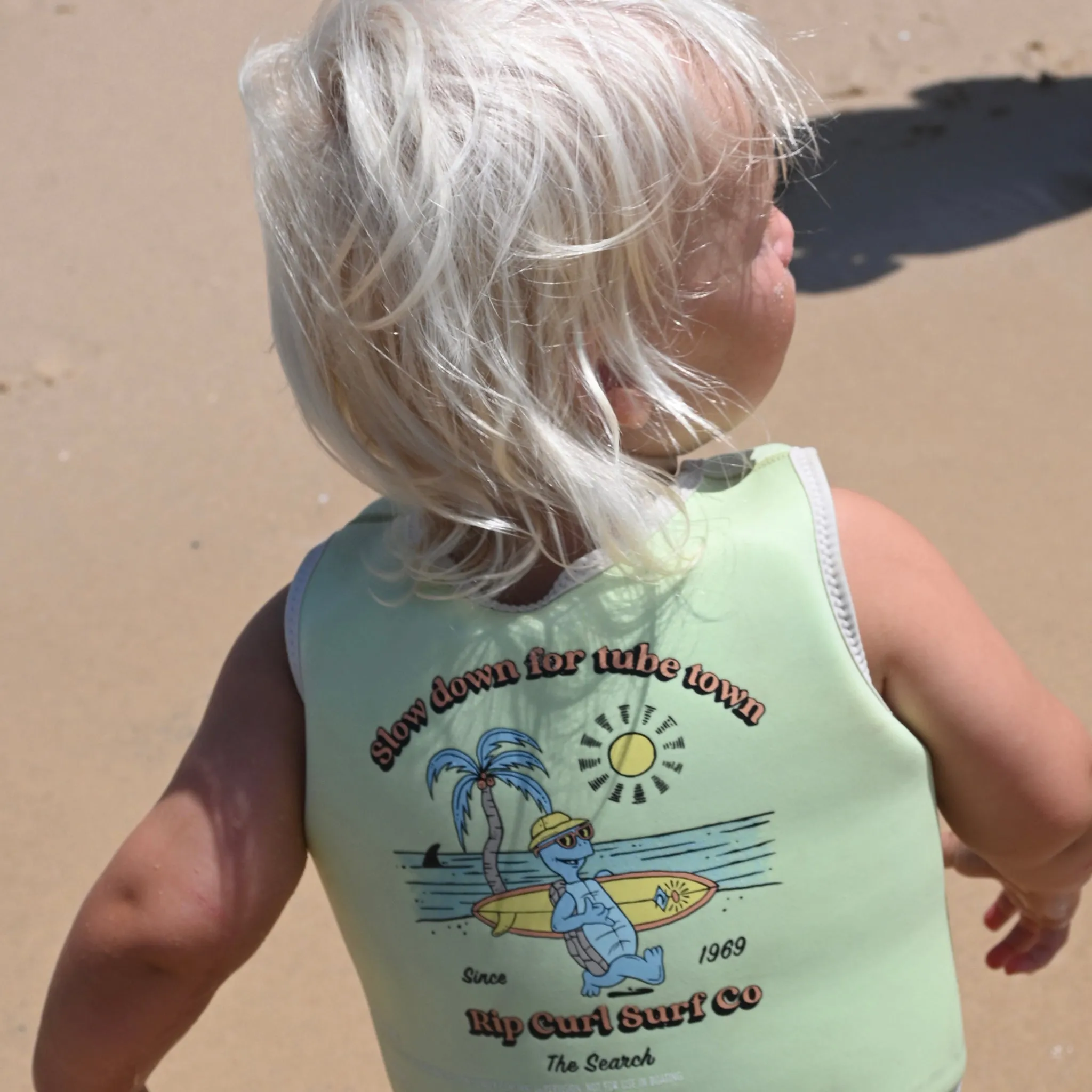 Kids Swim Vest 2-3 | Shred Turtle Aqua Sunnylife