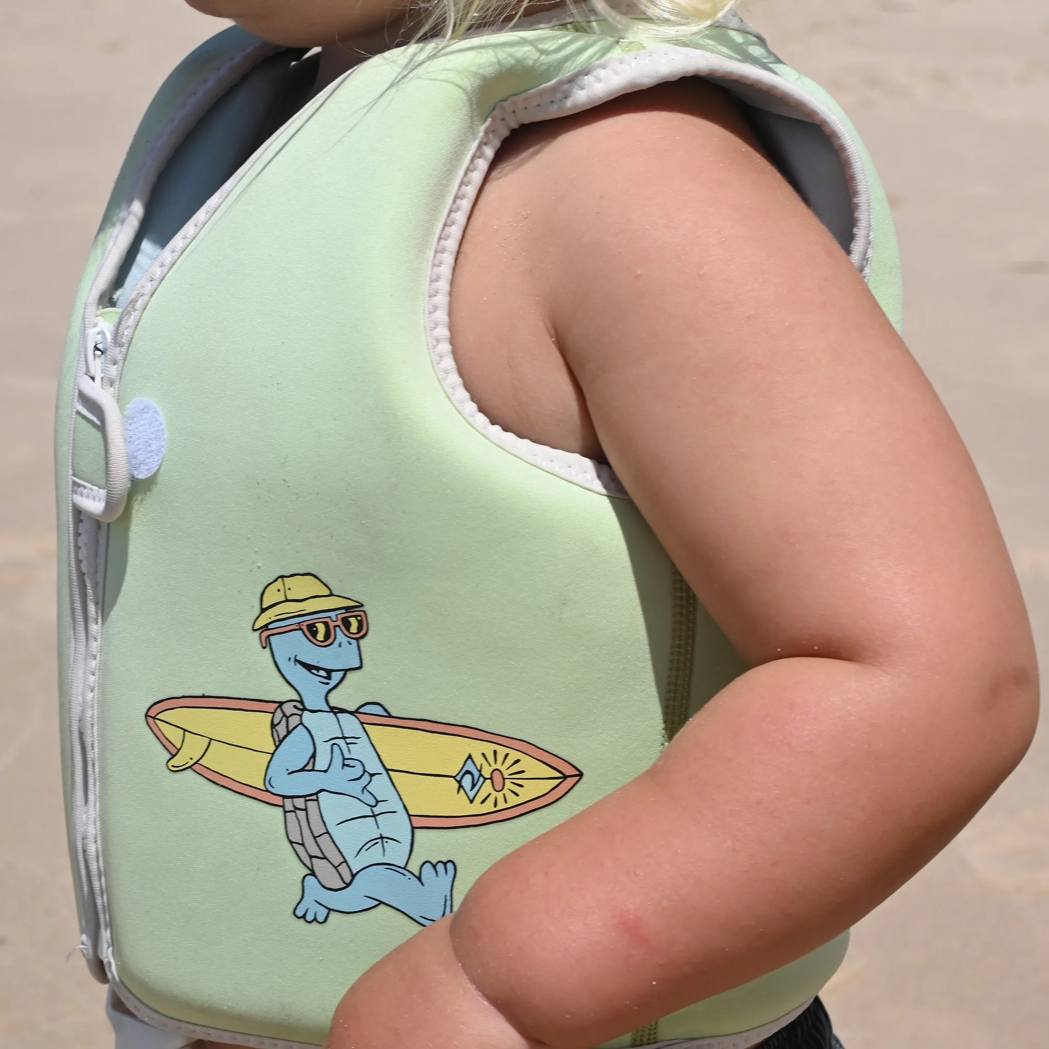 Kids Swim Vest 2-3 | Shred Turtle Aqua Sunnylife