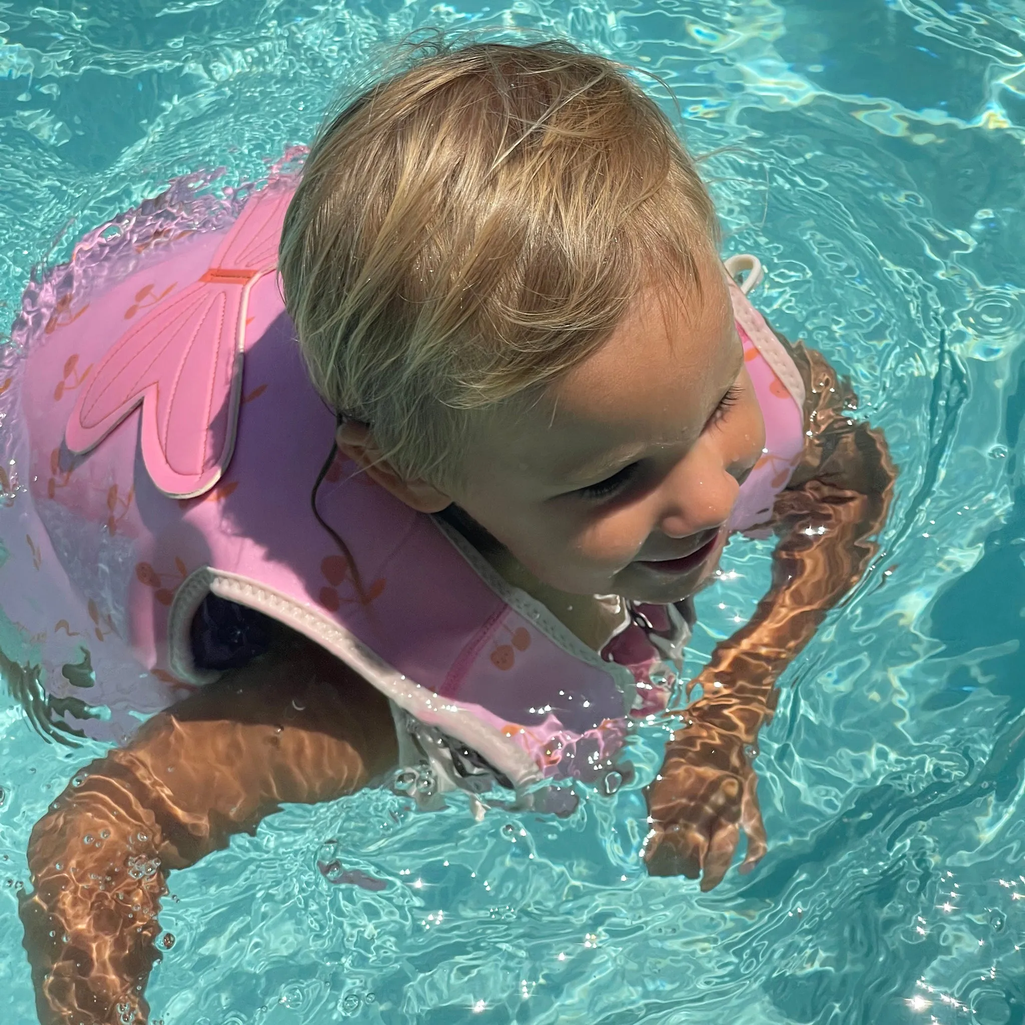 Kids Swim Vest 3-6 | Cotton Candy Cherry Sunnylife
