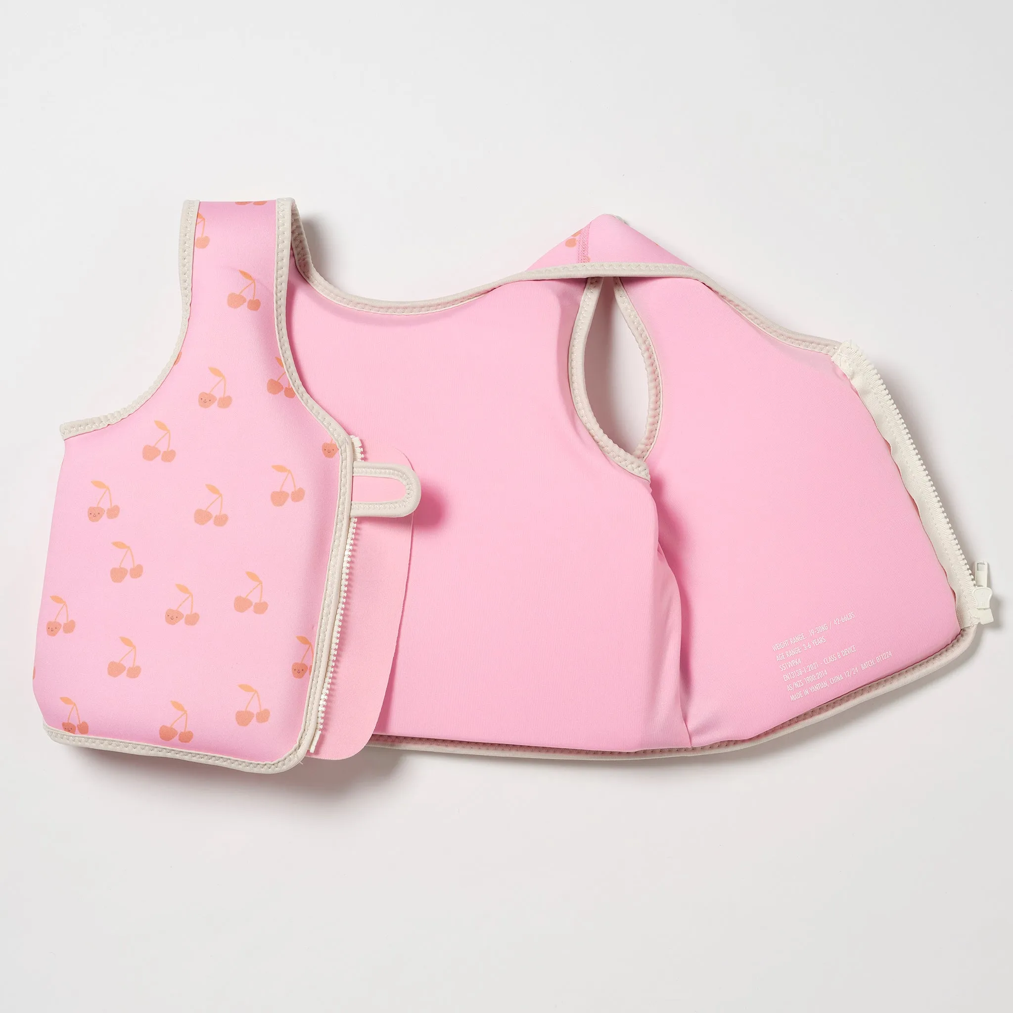 Kids Swim Vest 3-6 | Cotton Candy Cherry Sunnylife