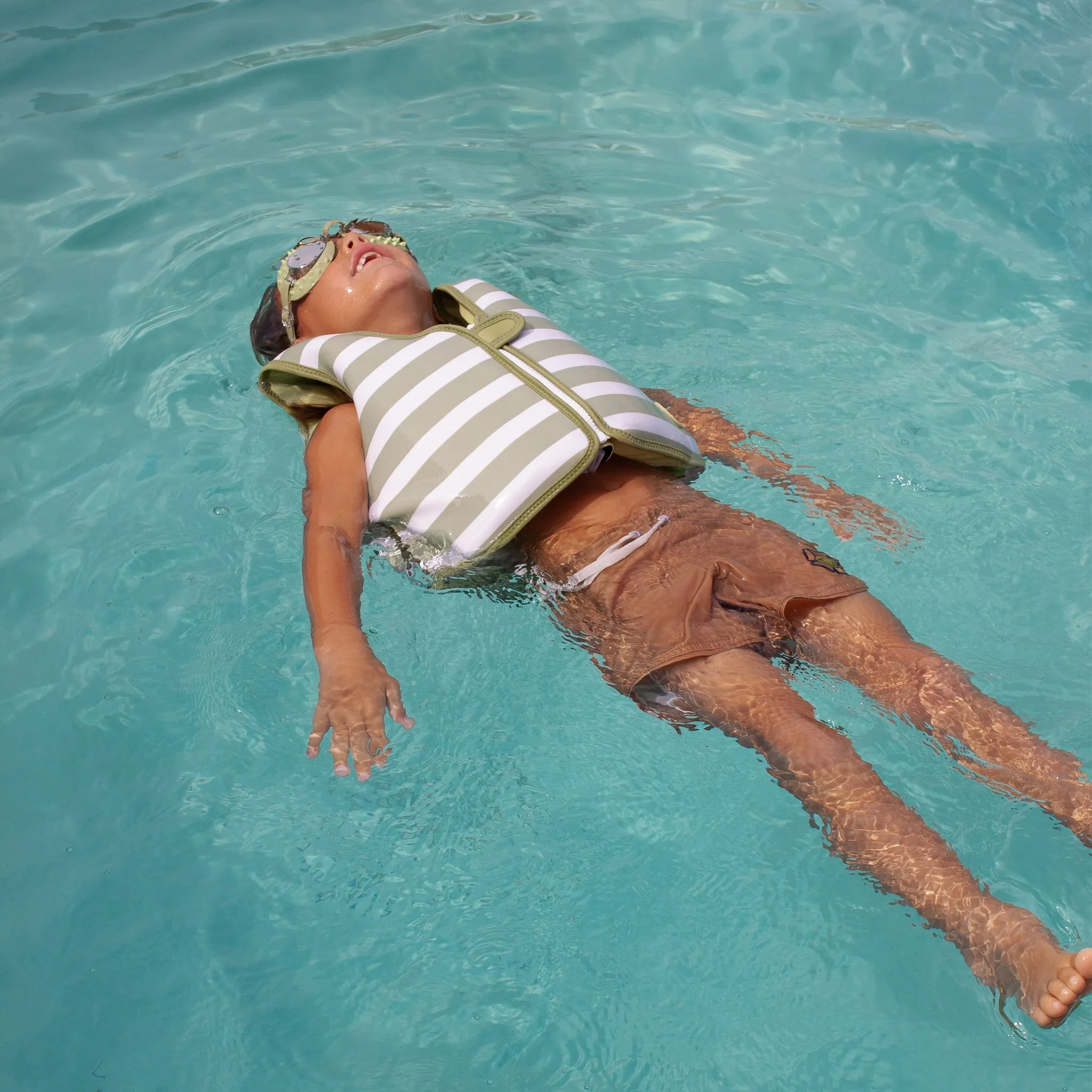 Kids Swim Vest 3-6 | Into the Wild Khaki Sunnylife