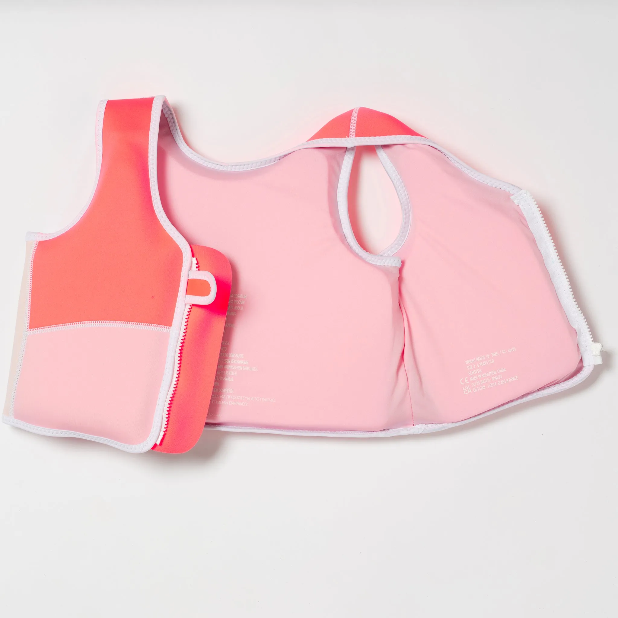 Kids Swim Vest 3-6 | Melody the Mermaid Neon Strawberry Sunnylife