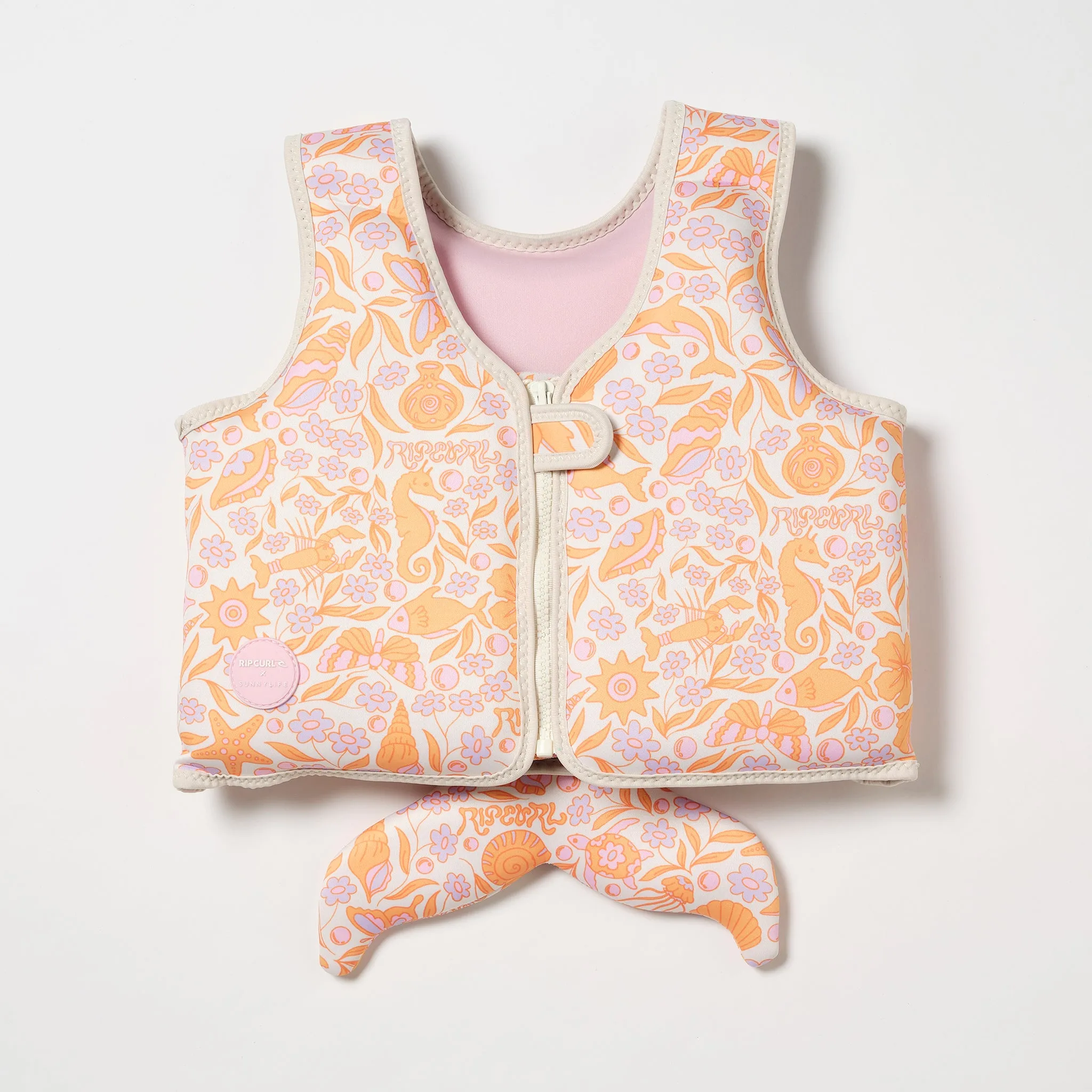 Kids Swim Vest 3-6 | Ocean Magic Pink 3D Sunnylife