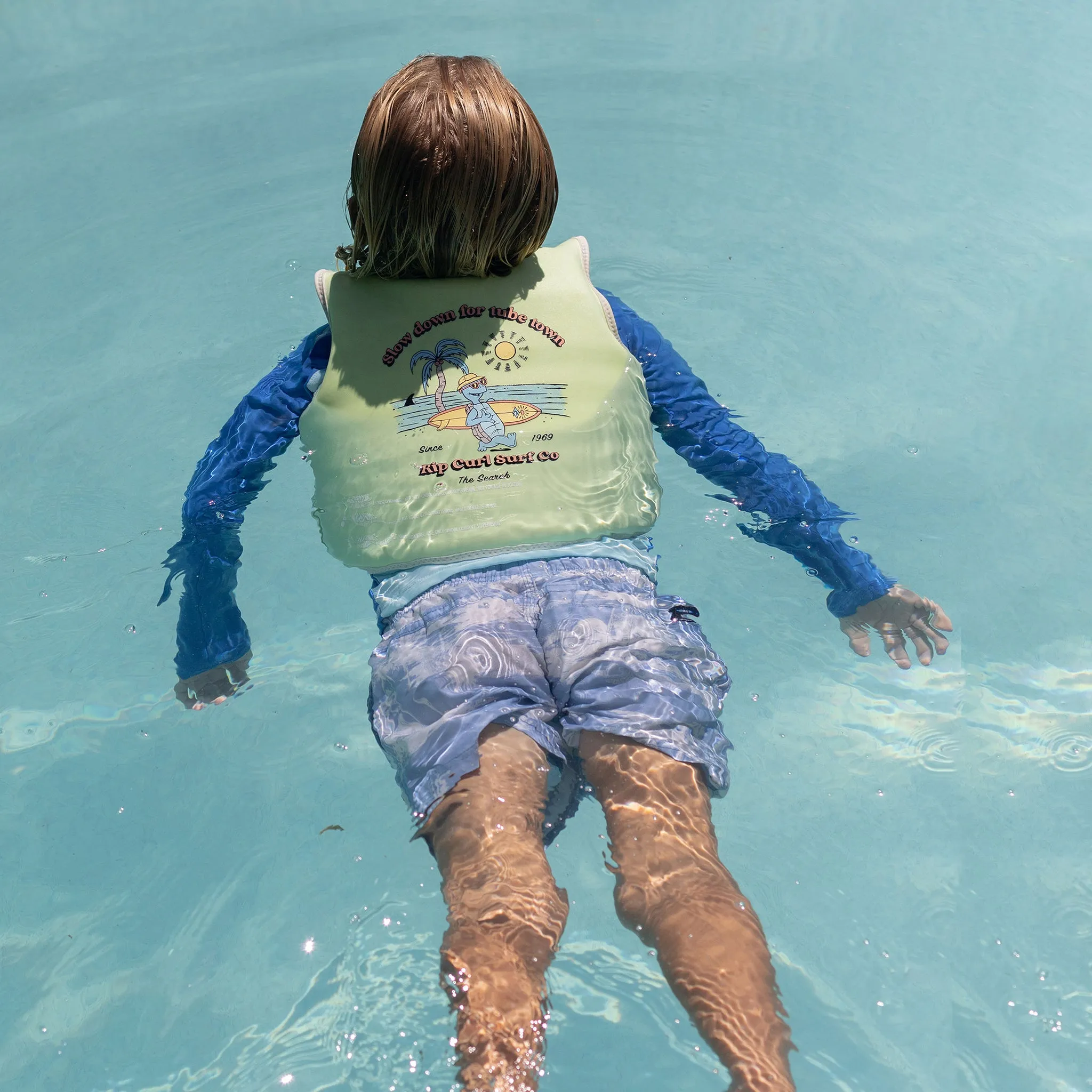 Kids Swim Vest 3-6 | Shred Turtle Aqua Sunnylife