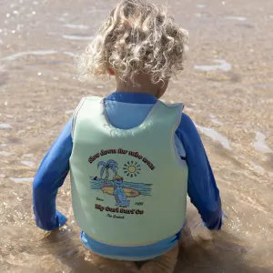 Kids Swim Vest 3-6 | Shred Turtle Aqua Sunnylife