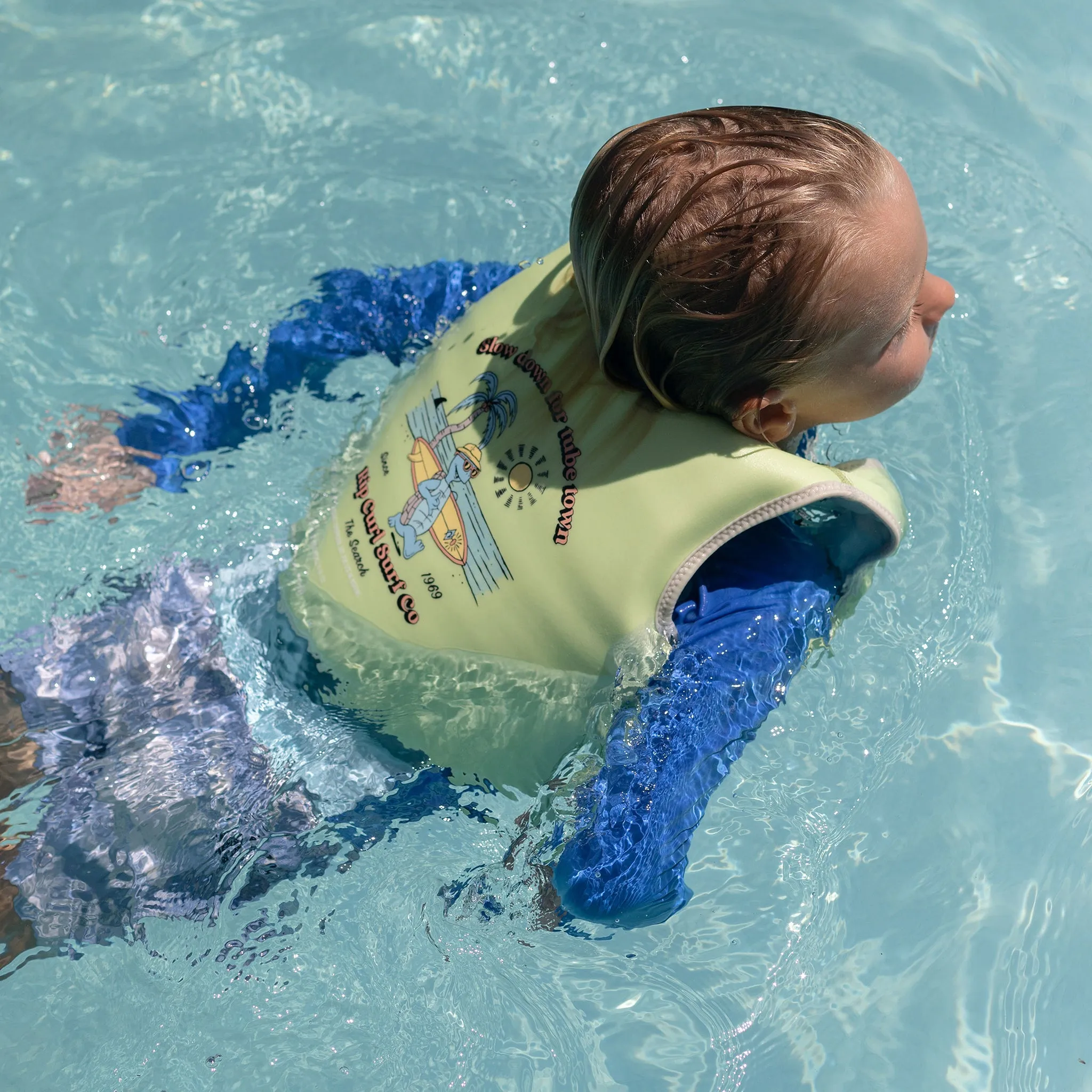 Kids Swim Vest 3-6 | Shred Turtle Aqua Sunnylife