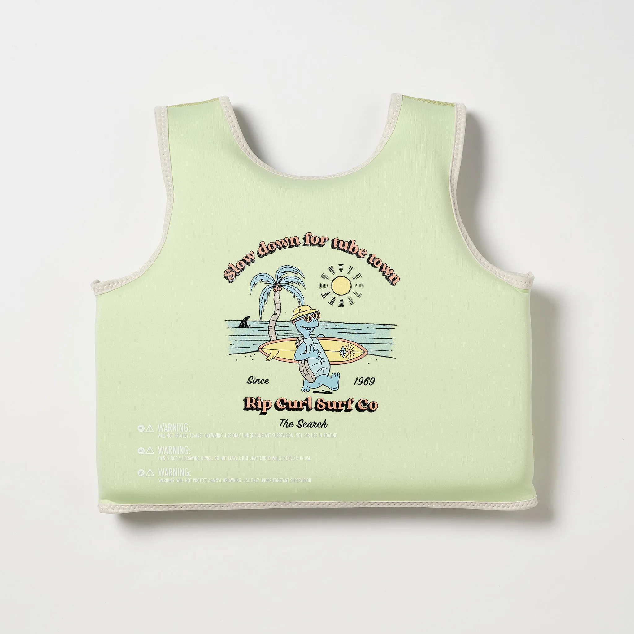 Kids Swim Vest 3-6 | Shred Turtle Aqua Sunnylife