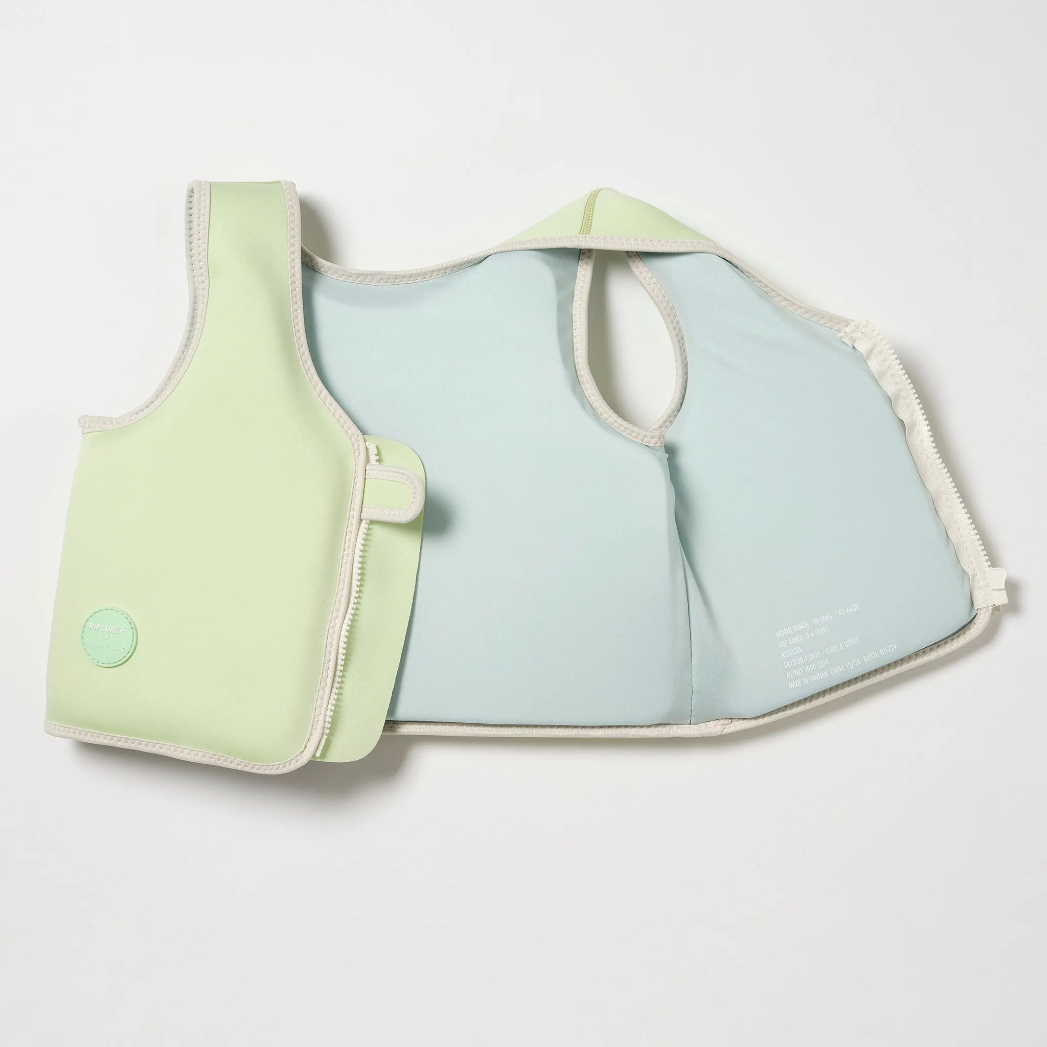 Kids Swim Vest 3-6 | Shred Turtle Aqua Sunnylife