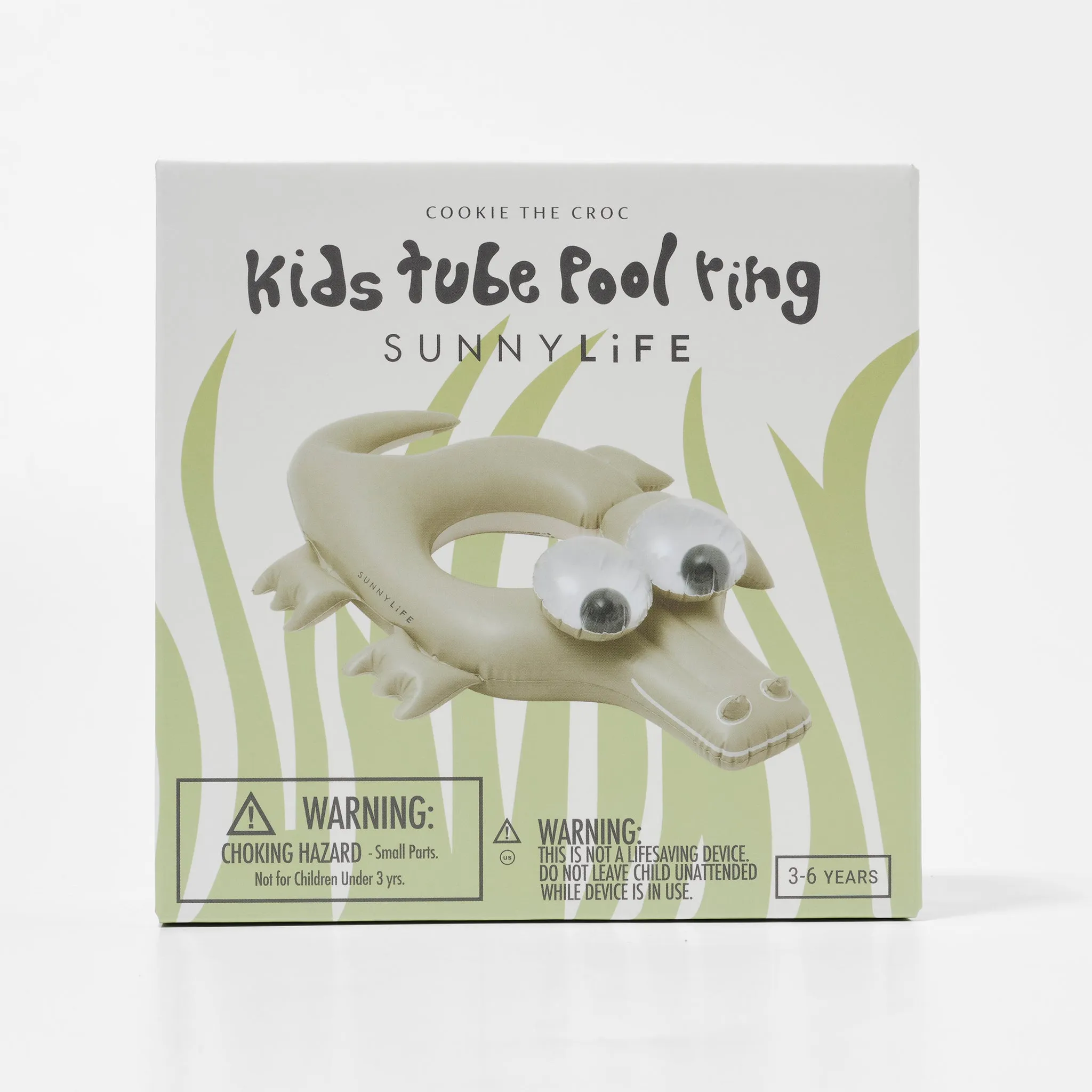 Kids Tube Pool Ring | Cookie the Croc Khaki Sunnylife