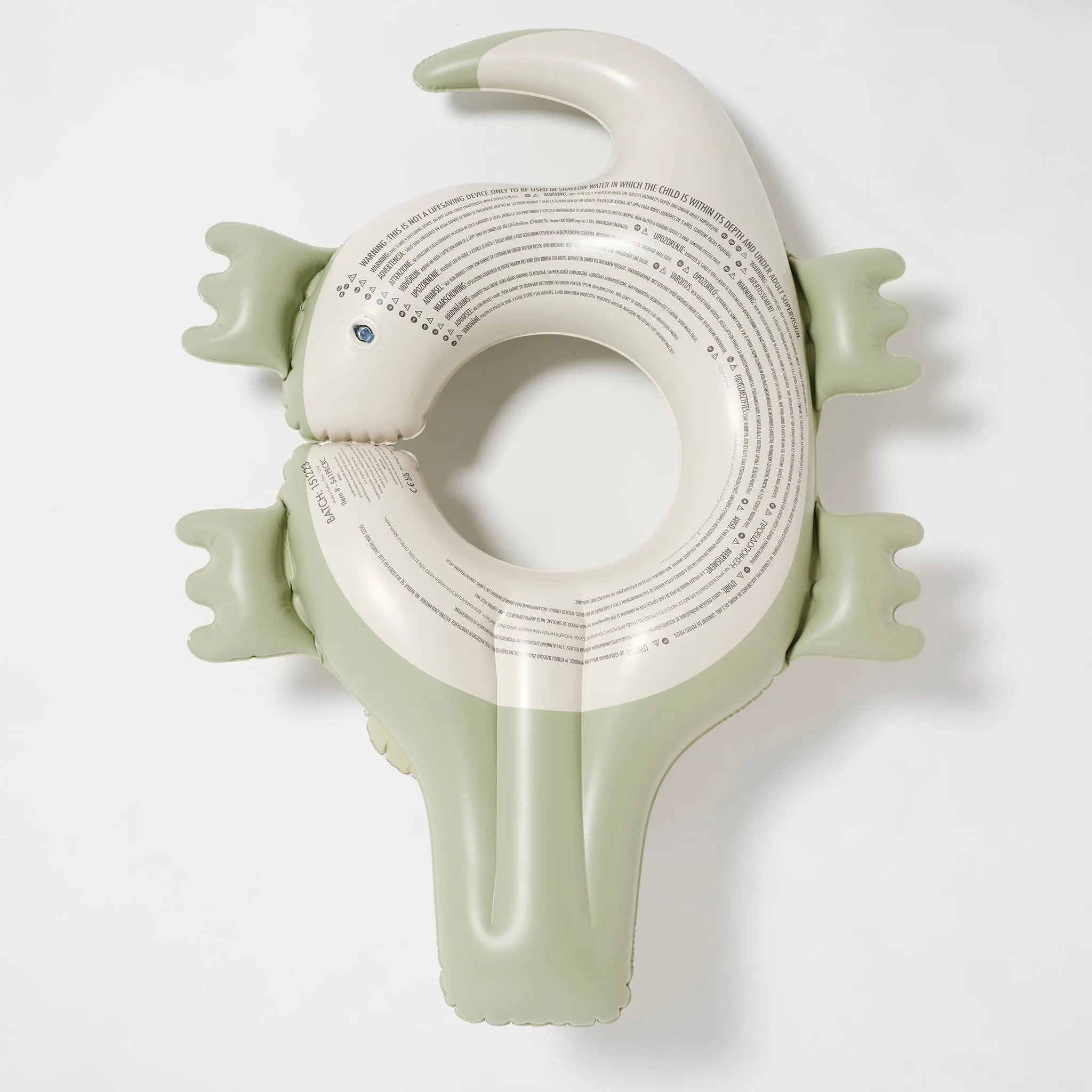 Kids Tube Pool Ring | Cookie the Croc Khaki Sunnylife