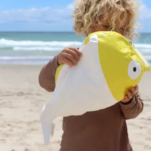 Kids Wet Bag | Finn the Fish Neon Yellow Sunnylife