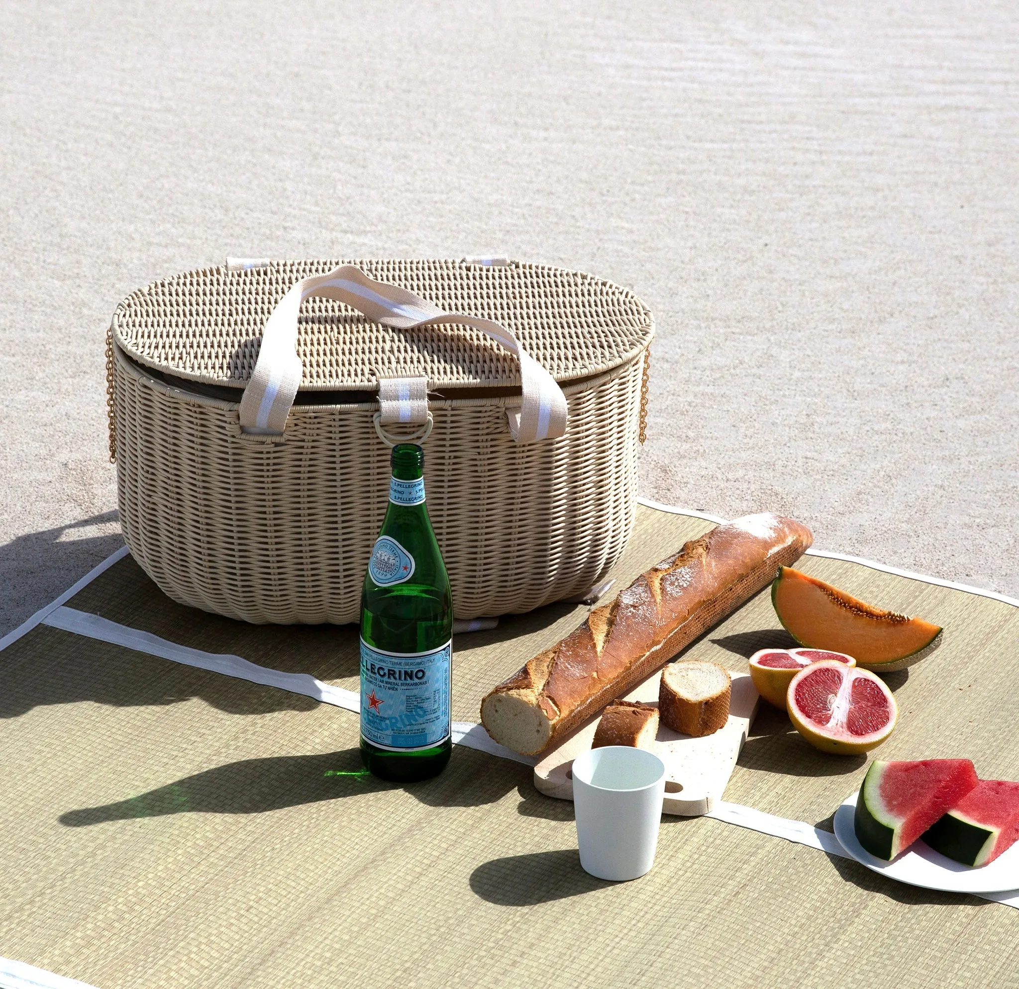 Large Picnic Basket | Le Weekend Natural Sunnylife
