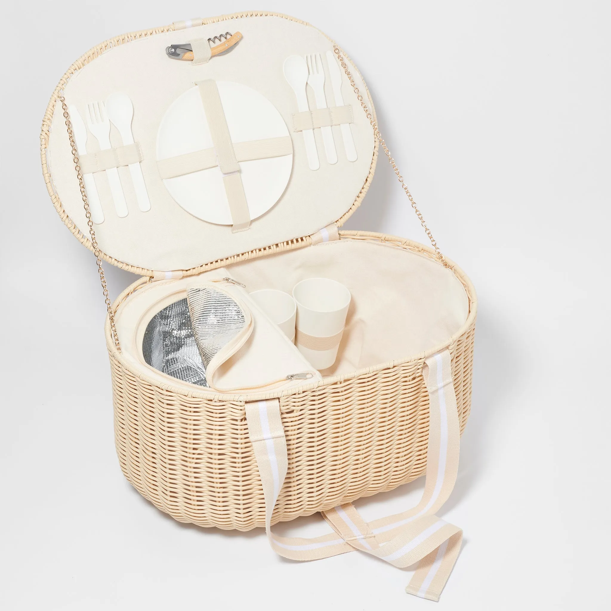 Large Picnic Basket | Le Weekend Natural Sunnylife