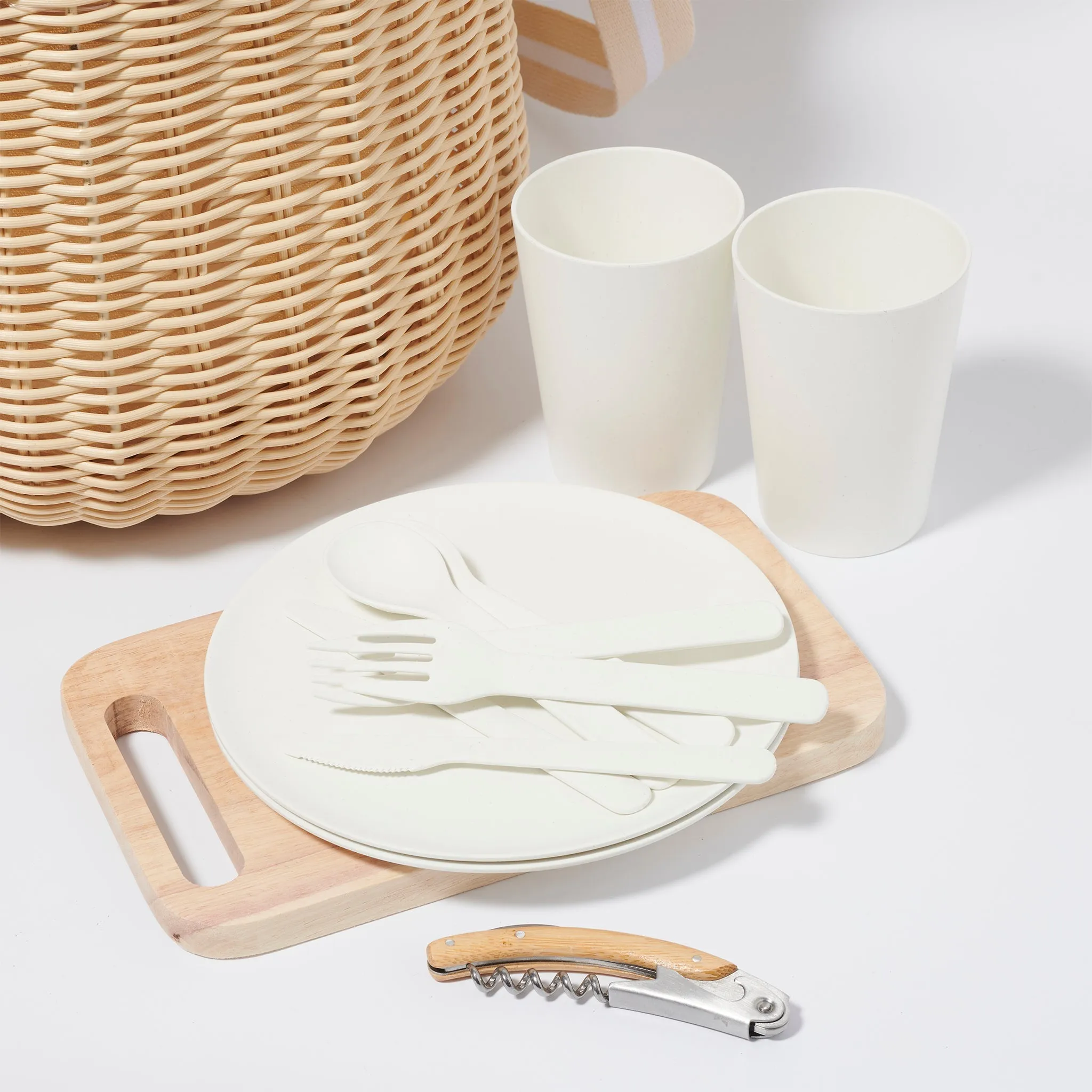 Large Picnic Basket | Le Weekend Natural Sunnylife