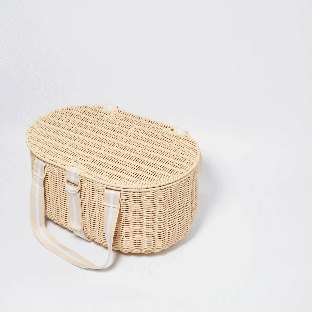 Large Picnic Basket | Le Weekend Natural Sunnylife