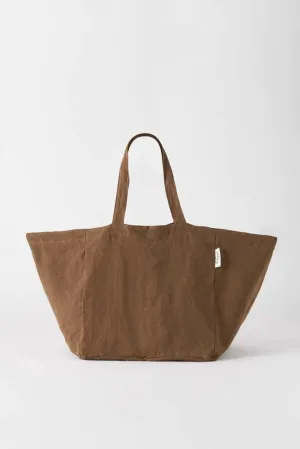 Linen Tote Bag - The beach people June Swimwear