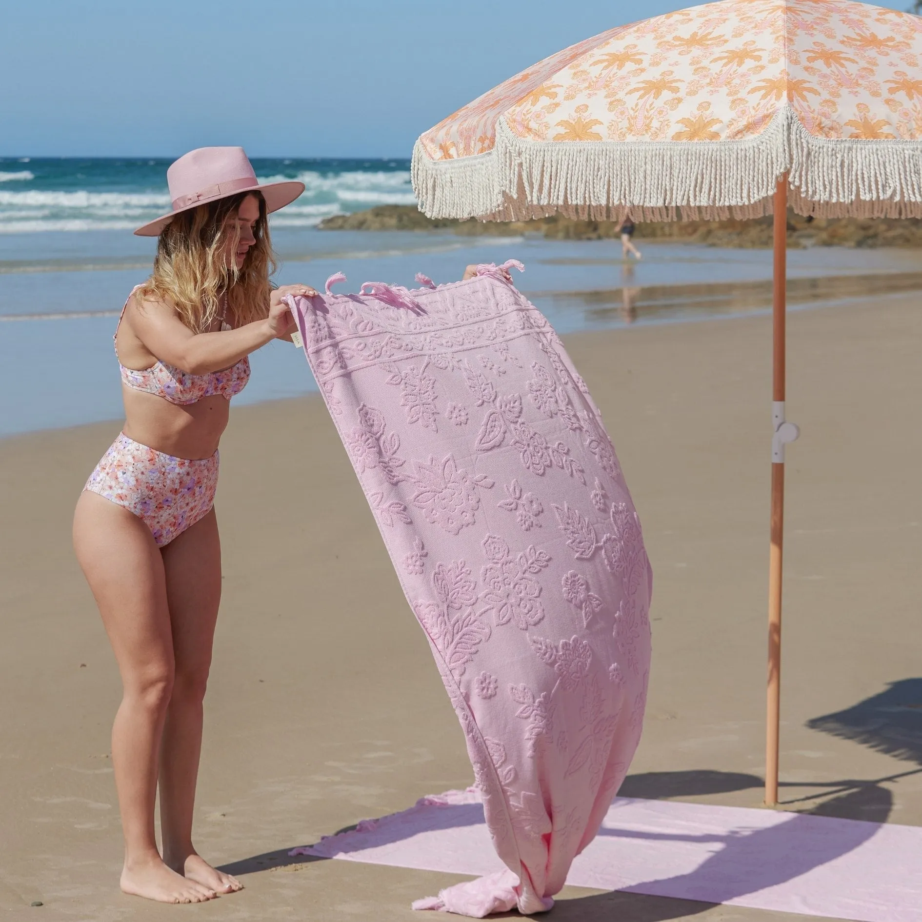 Lucia Blush Beach Towel ISAL LABEL