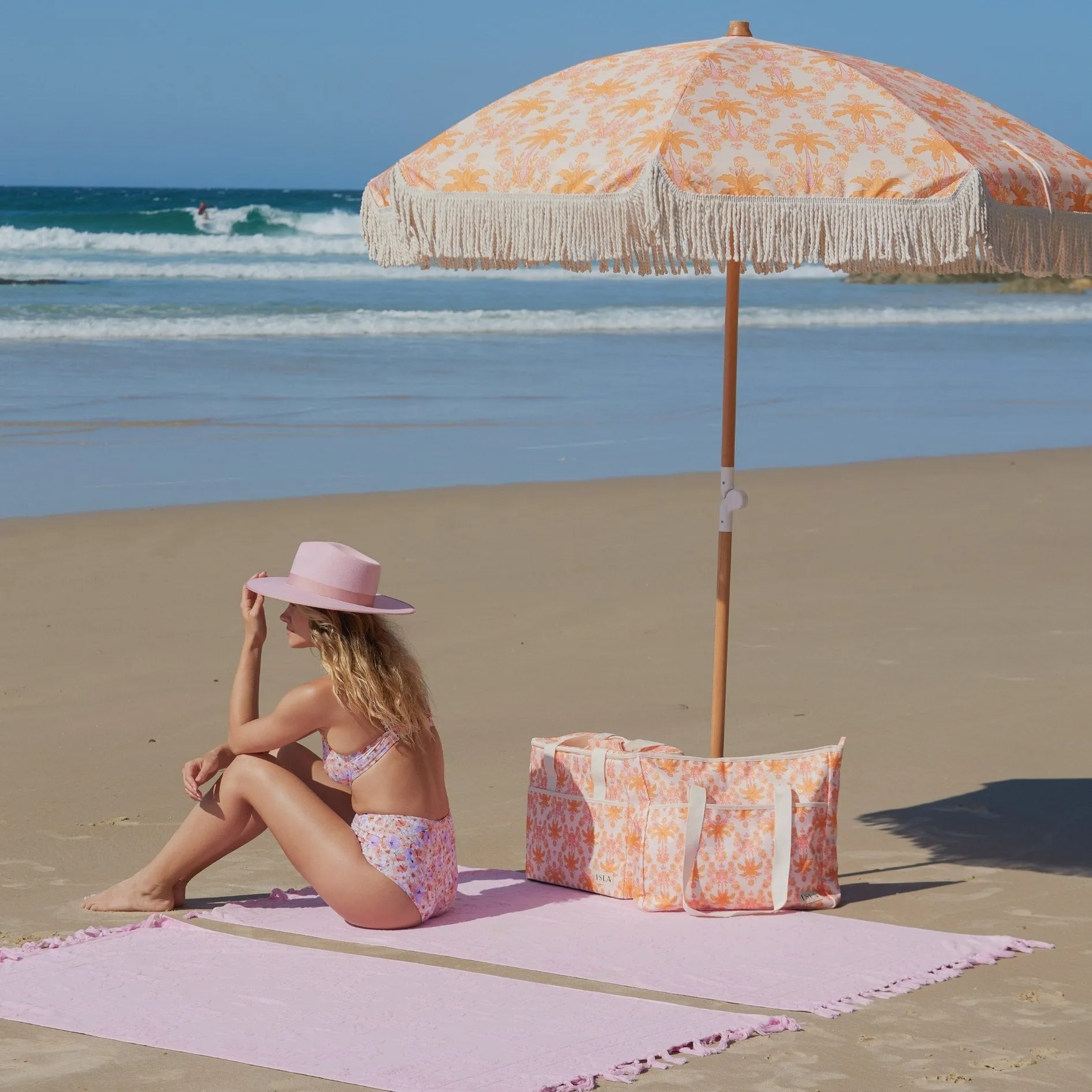 Lucia Blush Beach Towel ISAL LABEL