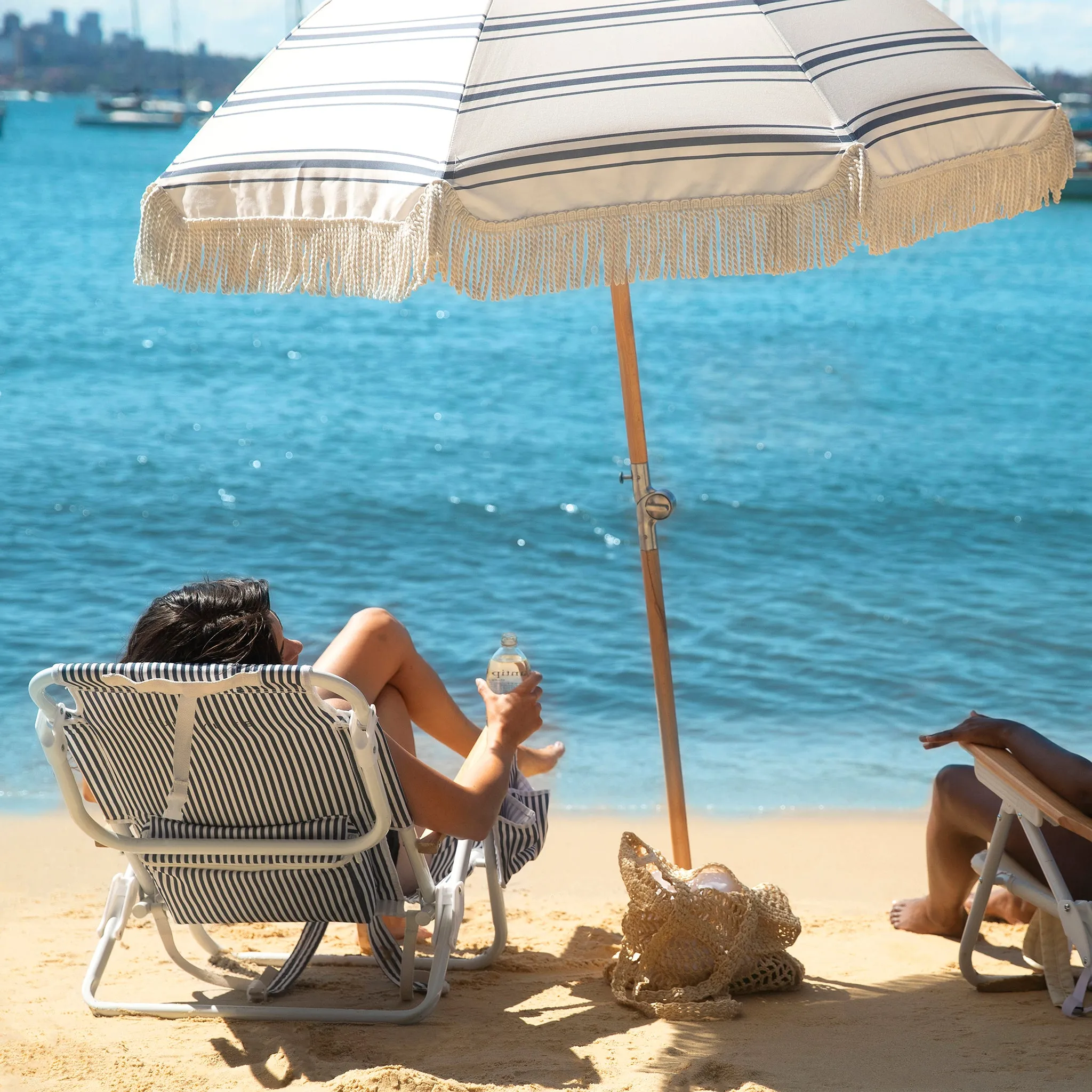 Luxe Beach Chair | The Resort Coastal Blue Sunnylife