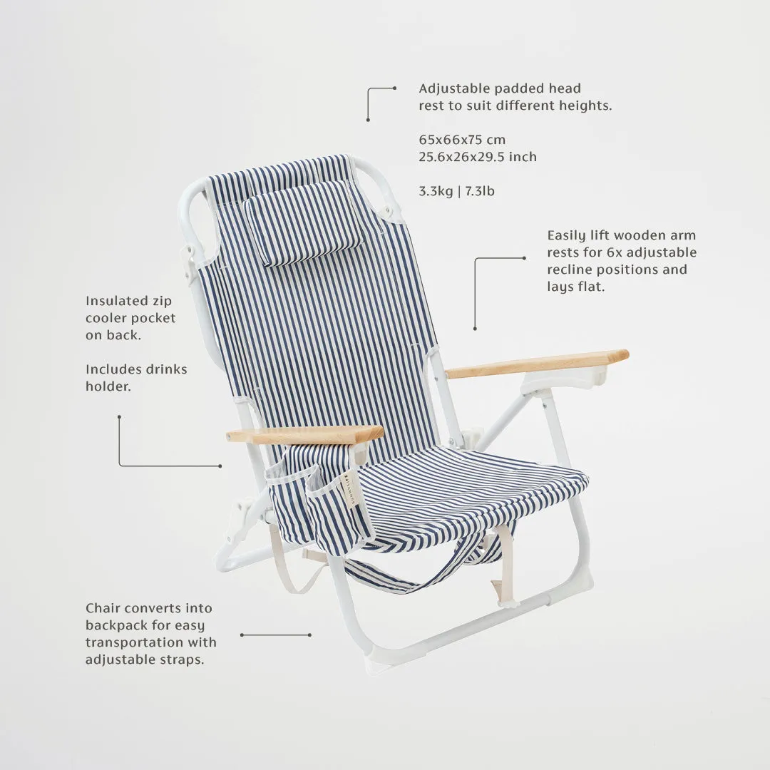 Luxe Beach Chair | The Resort Coastal Blue Sunnylife