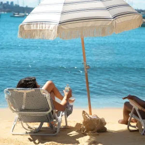 Luxe Beach Chair | The Resort Coastal Blue Sunnylife