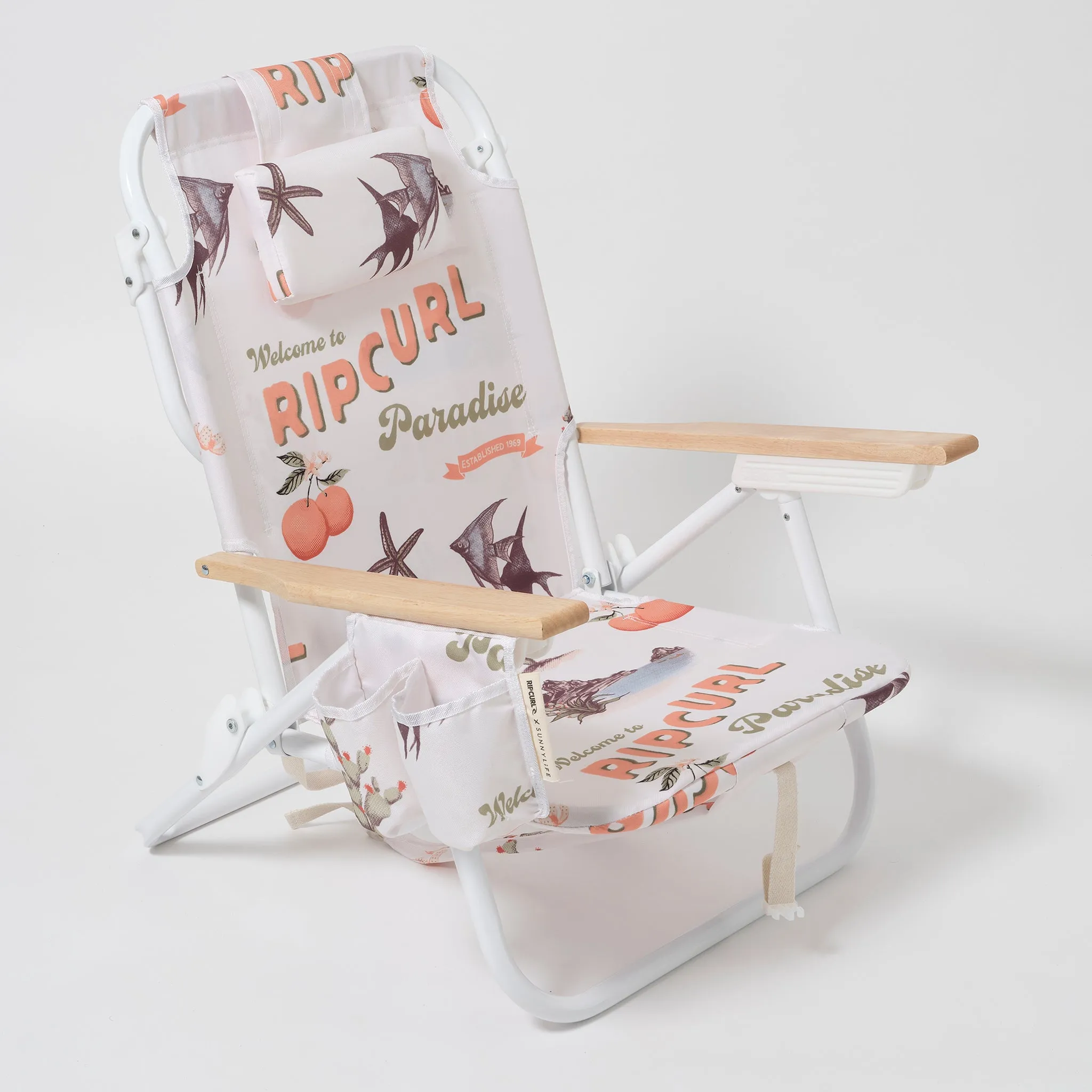 Luxe Beach Chair | Welcome to Paradise Chalk Sunnylife