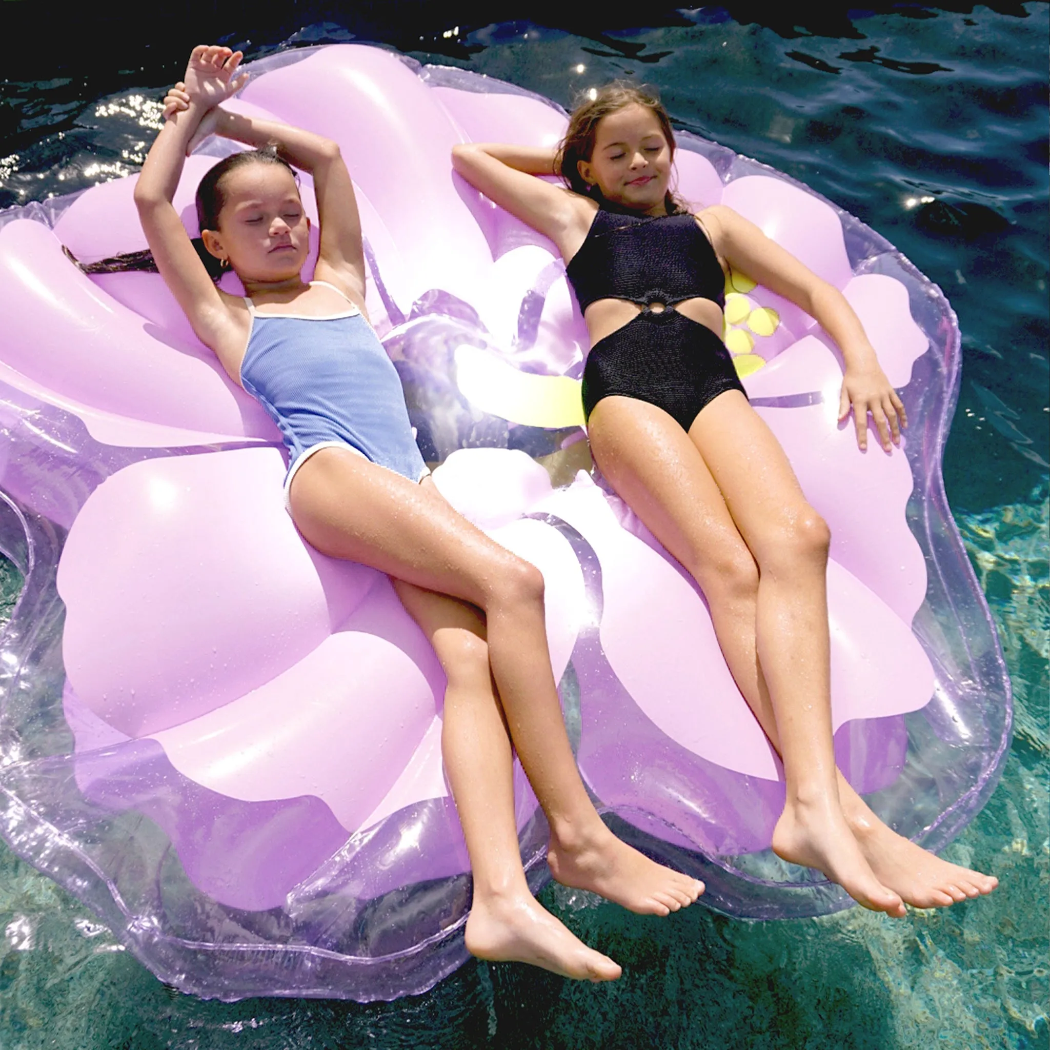 Luxe Lie-On Float | Hibiscus Pastel Lilac Sunnylife