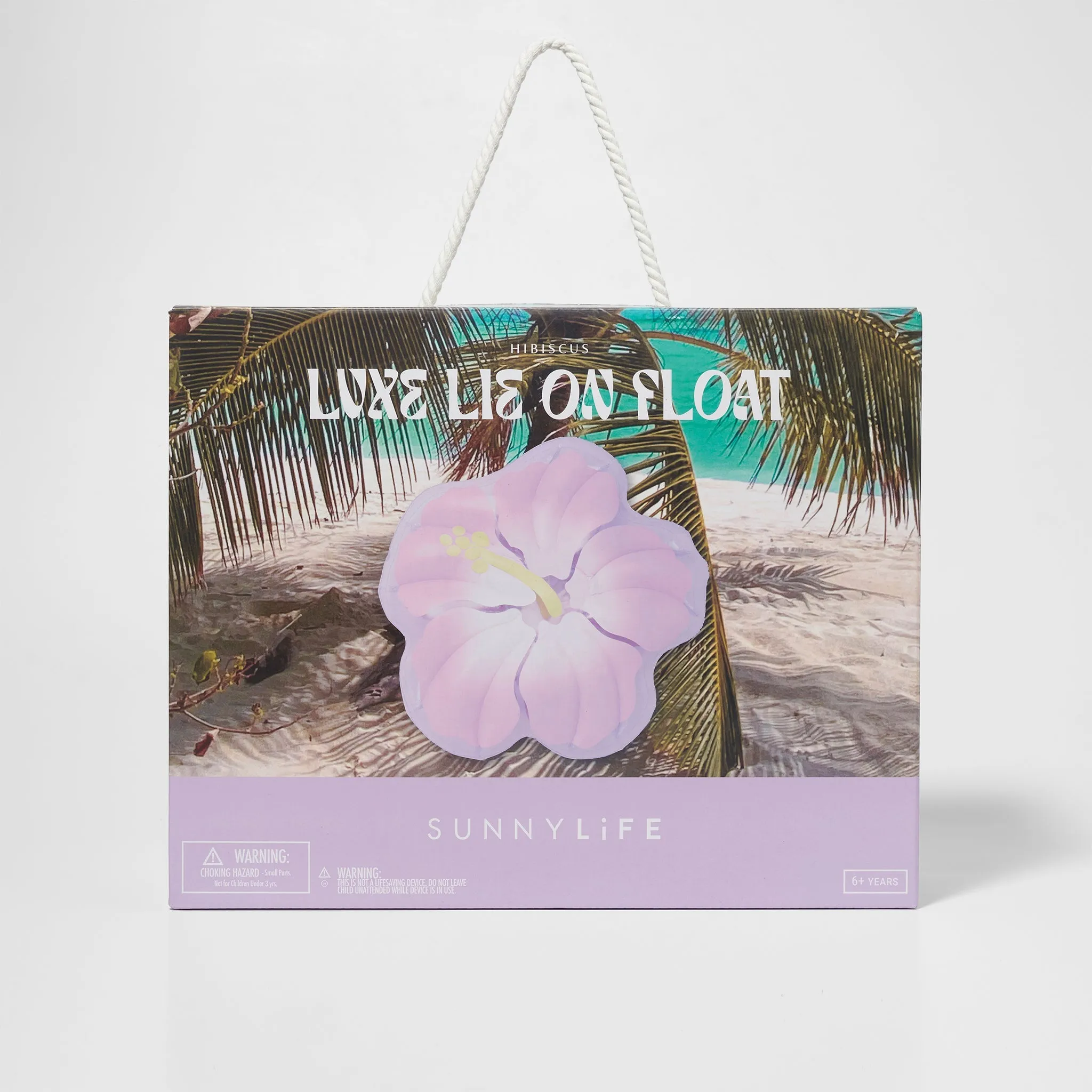 Luxe Lie-On Float | Hibiscus Pastel Lilac Sunnylife