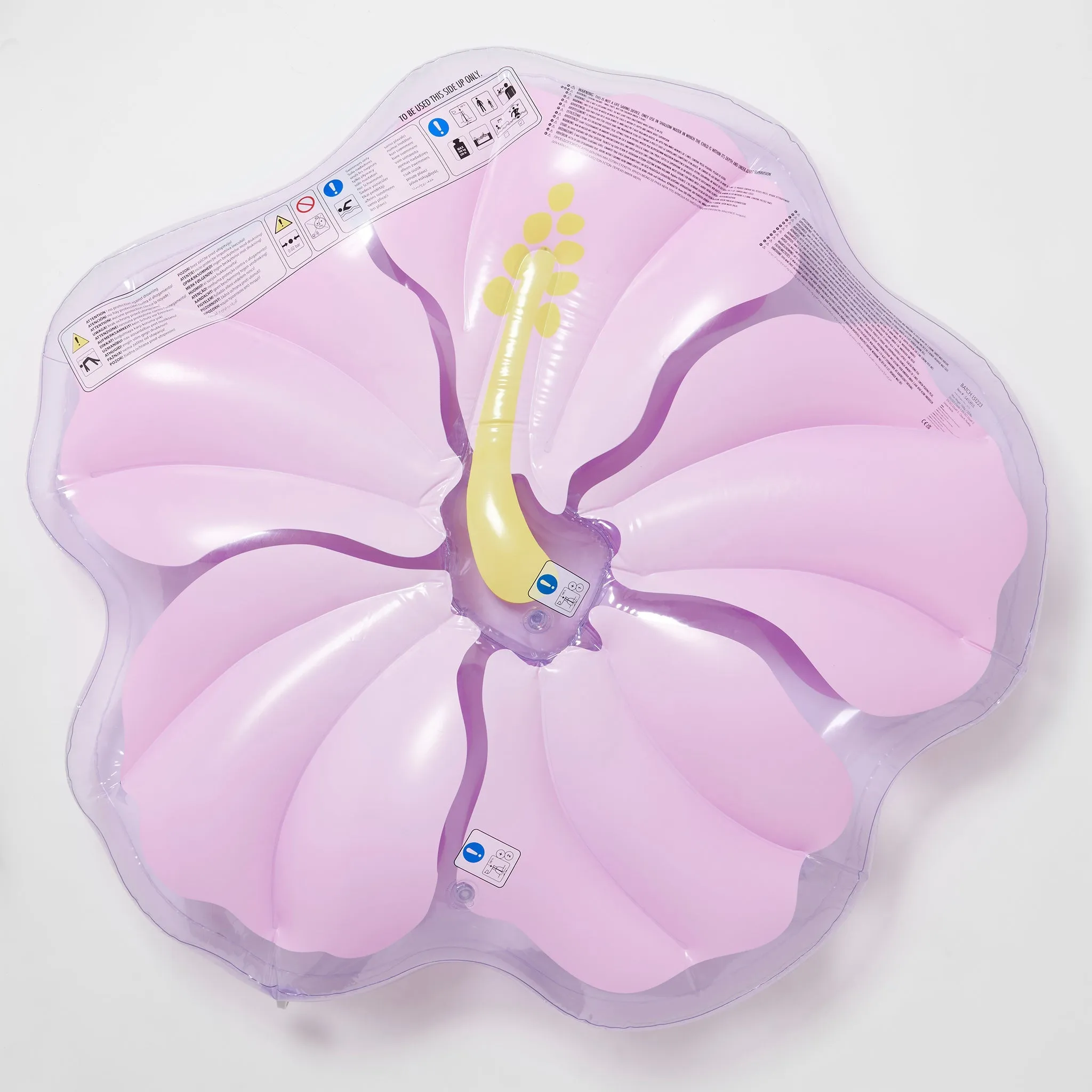 Luxe Lie-On Float | Hibiscus Pastel Lilac Sunnylife