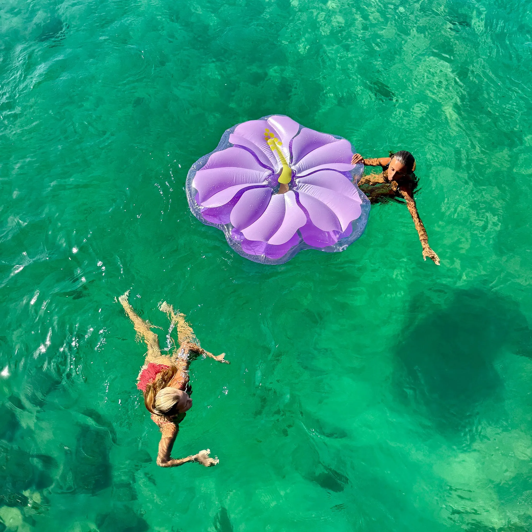 Luxe Lie-On Float | Hibiscus Pastel Lilac Sunnylife